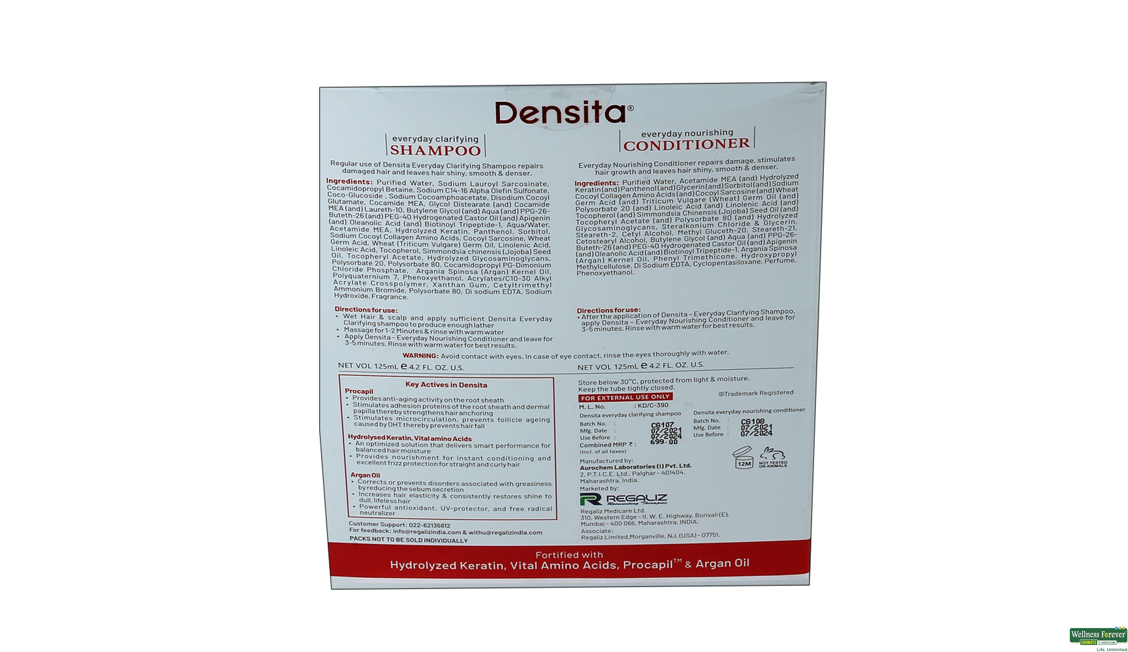 DENSITA SHMP+COND KIT 125ML- 2, 1PC, 