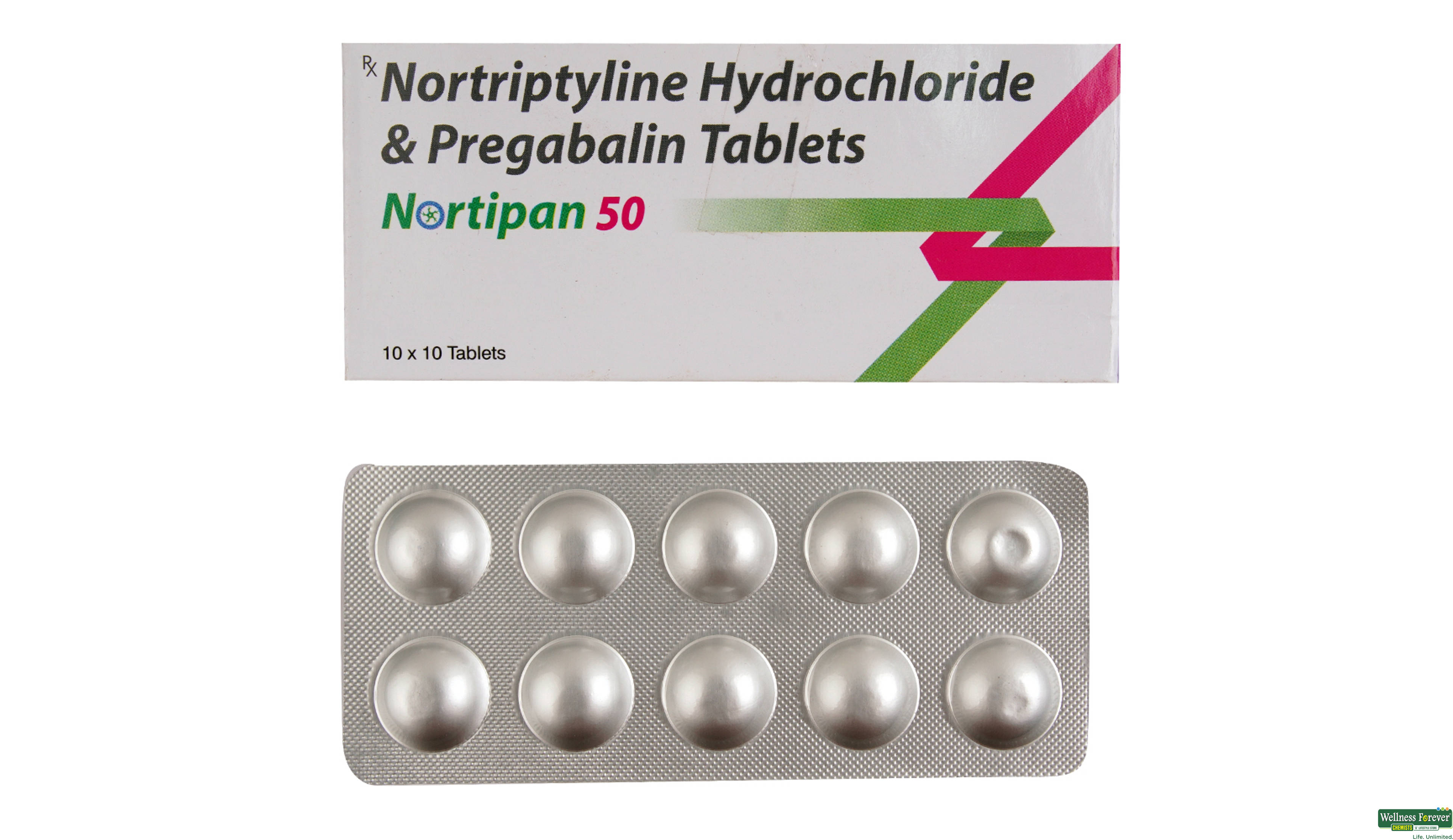 NORTIPAN 50MG 10TAB- 1, 10TAB, 