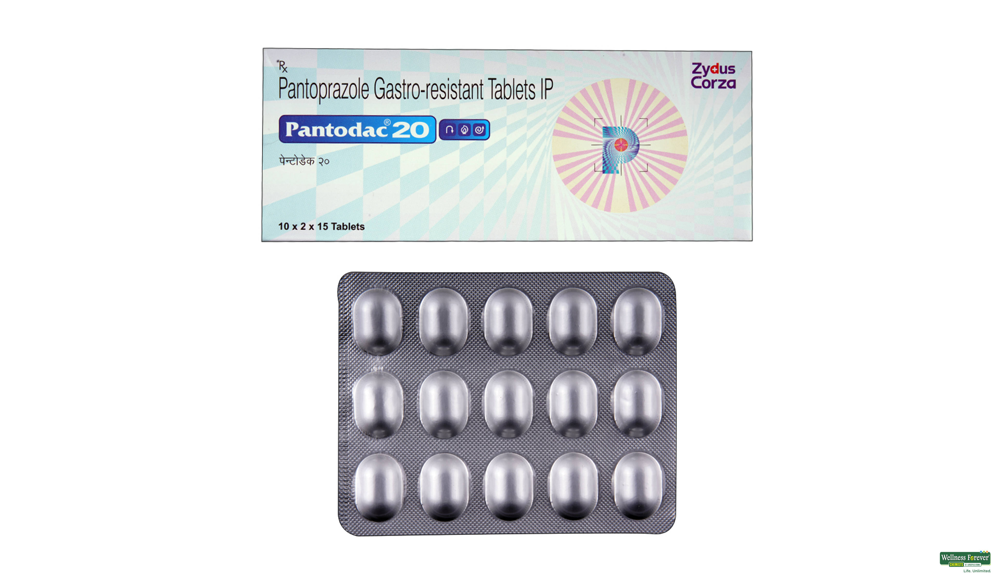 PANTODAC 20MG 15TAB- 1, 15TAB, 