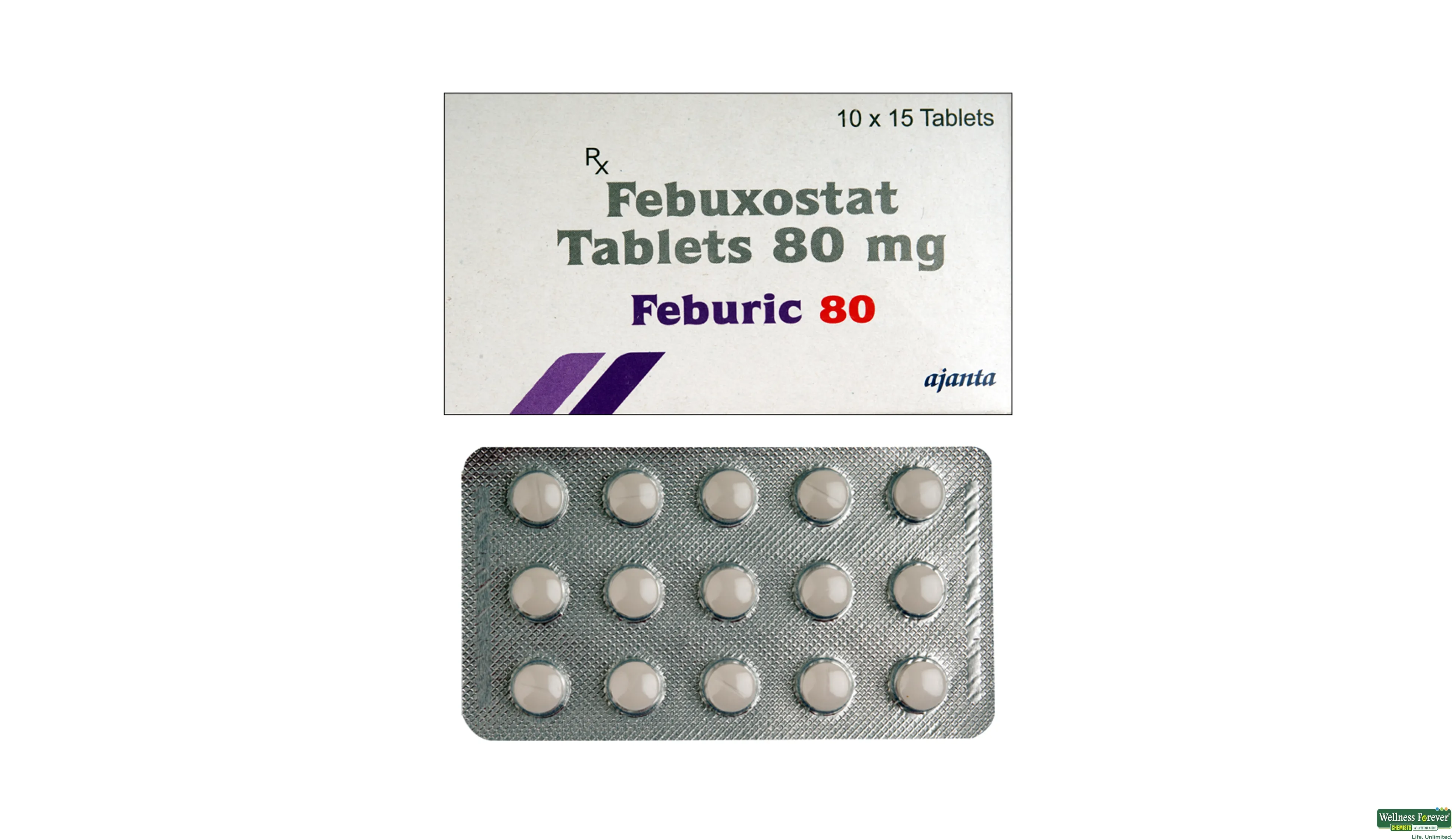 FEBURIC 80MG 15TAB- 1, 15TAB, 