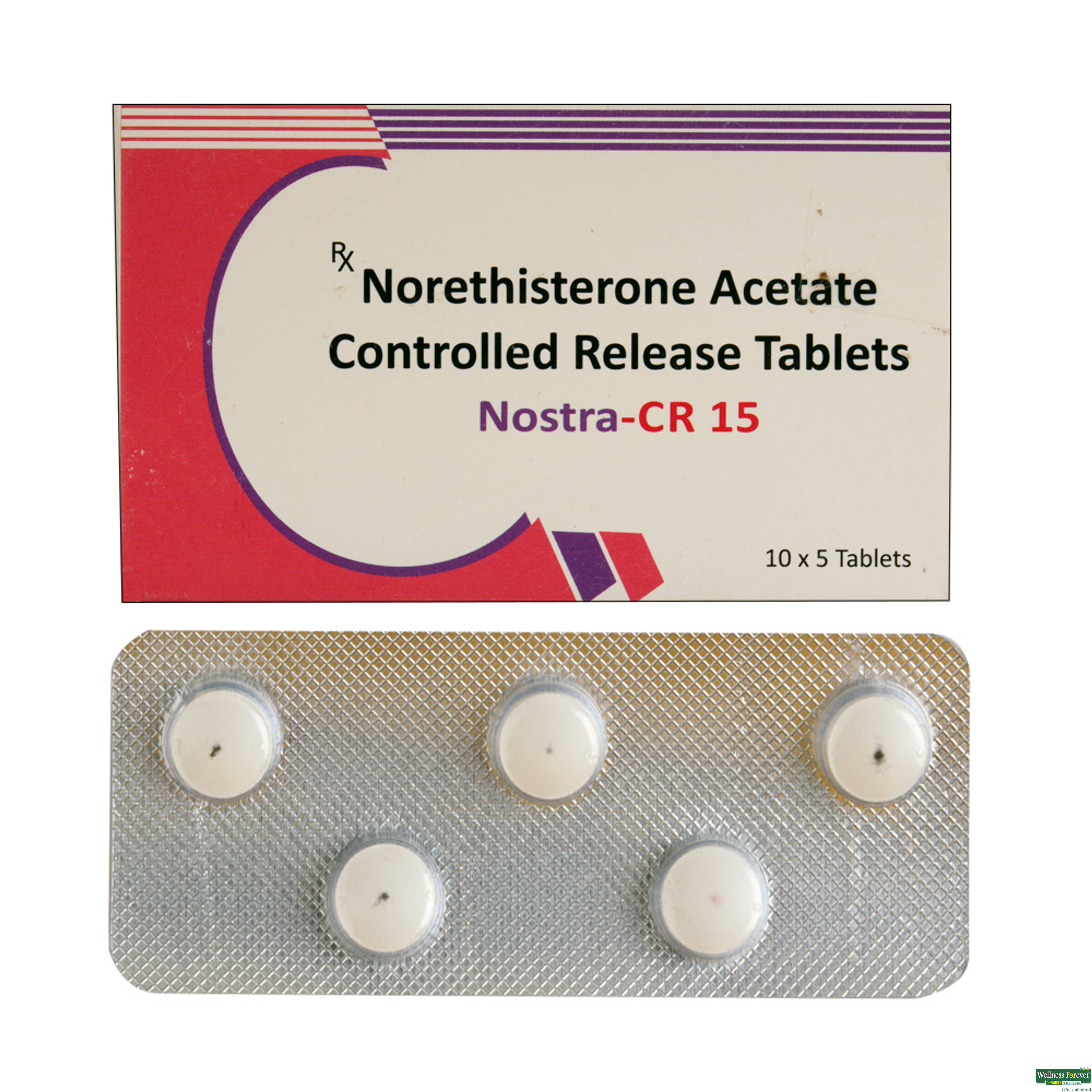 NOSTRA-CR 15MG 5TAB-image