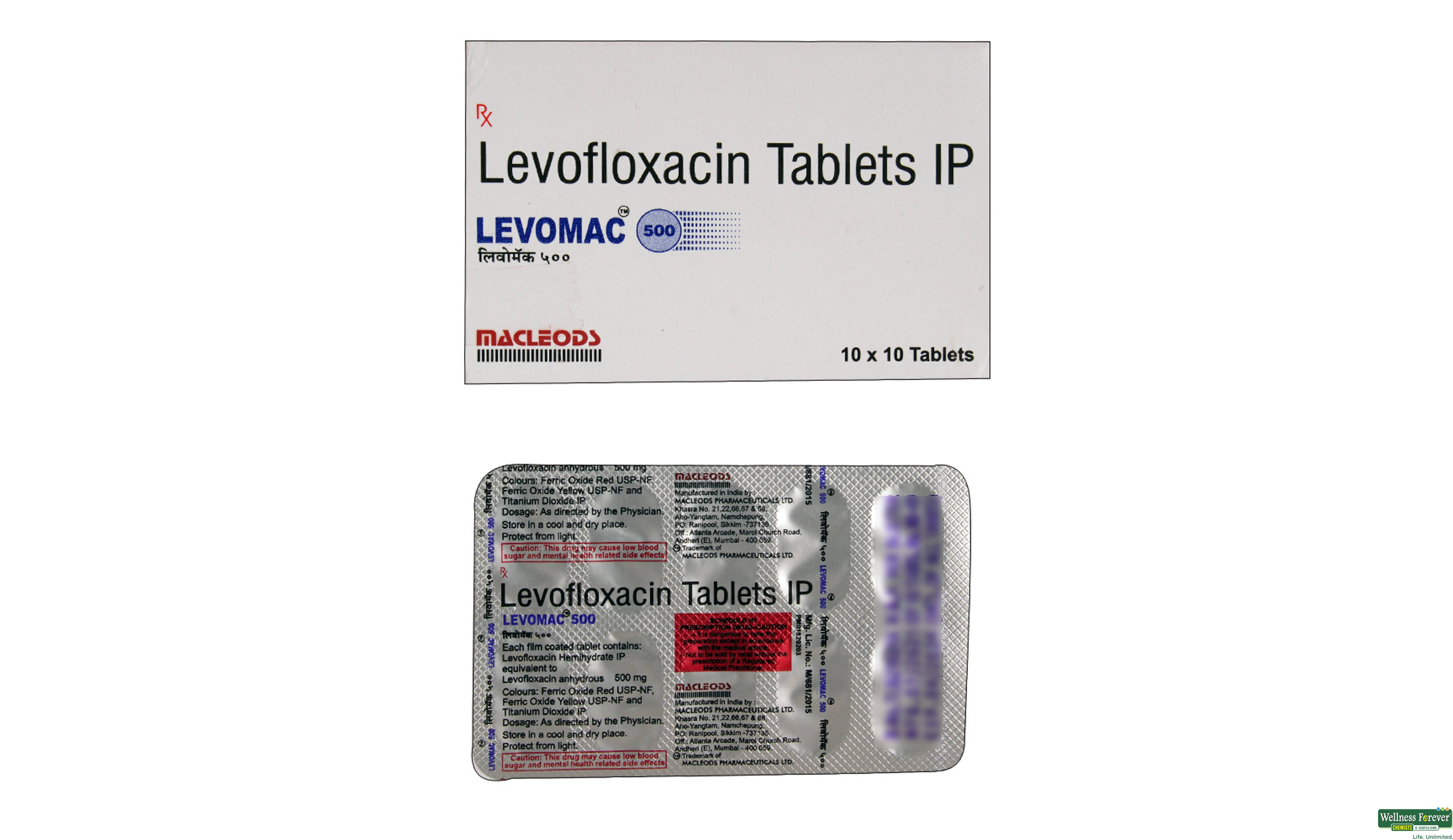 LEVOMAC 500MG 10TAB- 2, 10TAB, 