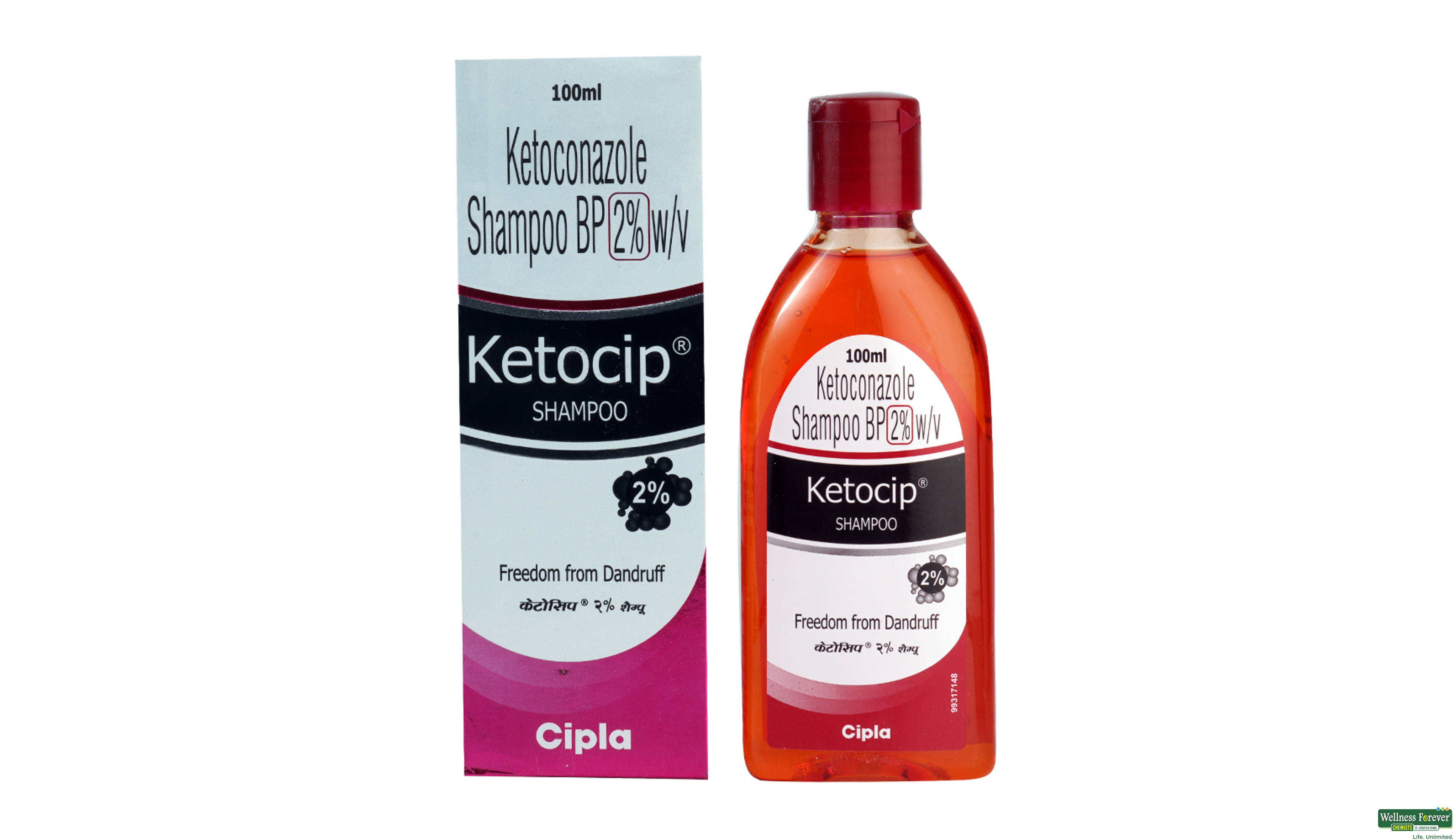 KETOCIP SHMP 2% 100ML- 1, 100ML, 