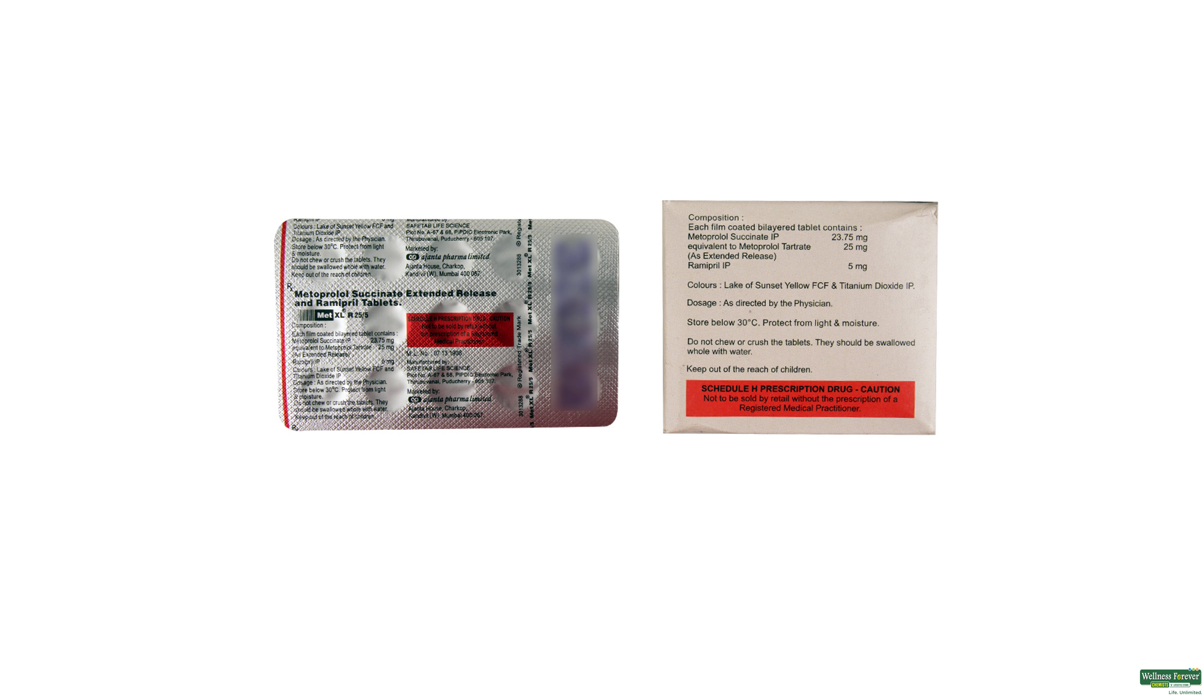 MET-XL-R 25/5MG 15TAB- 2, 15TAB, 