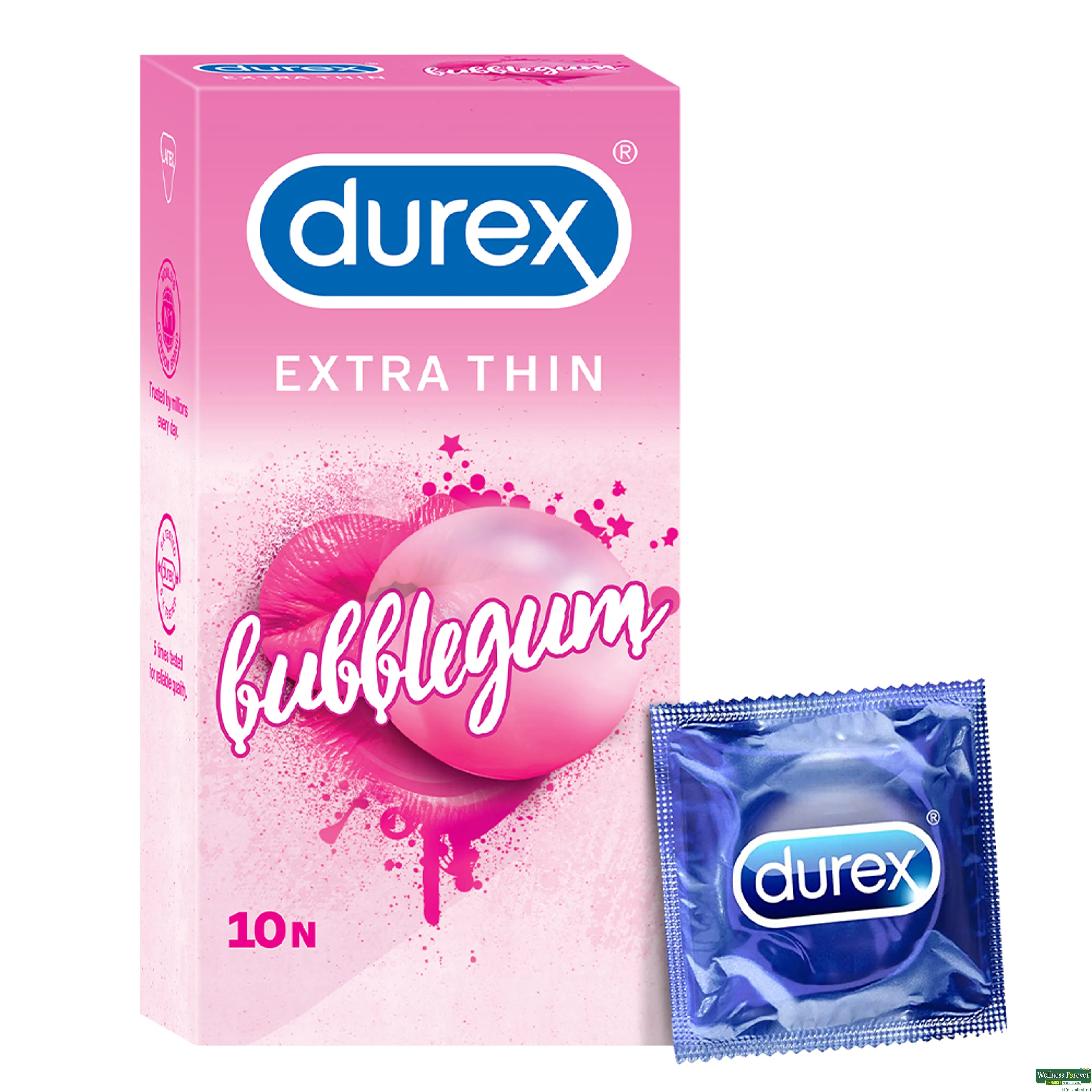 DUREX CONDOM BUBBLEGUM 10PC-image