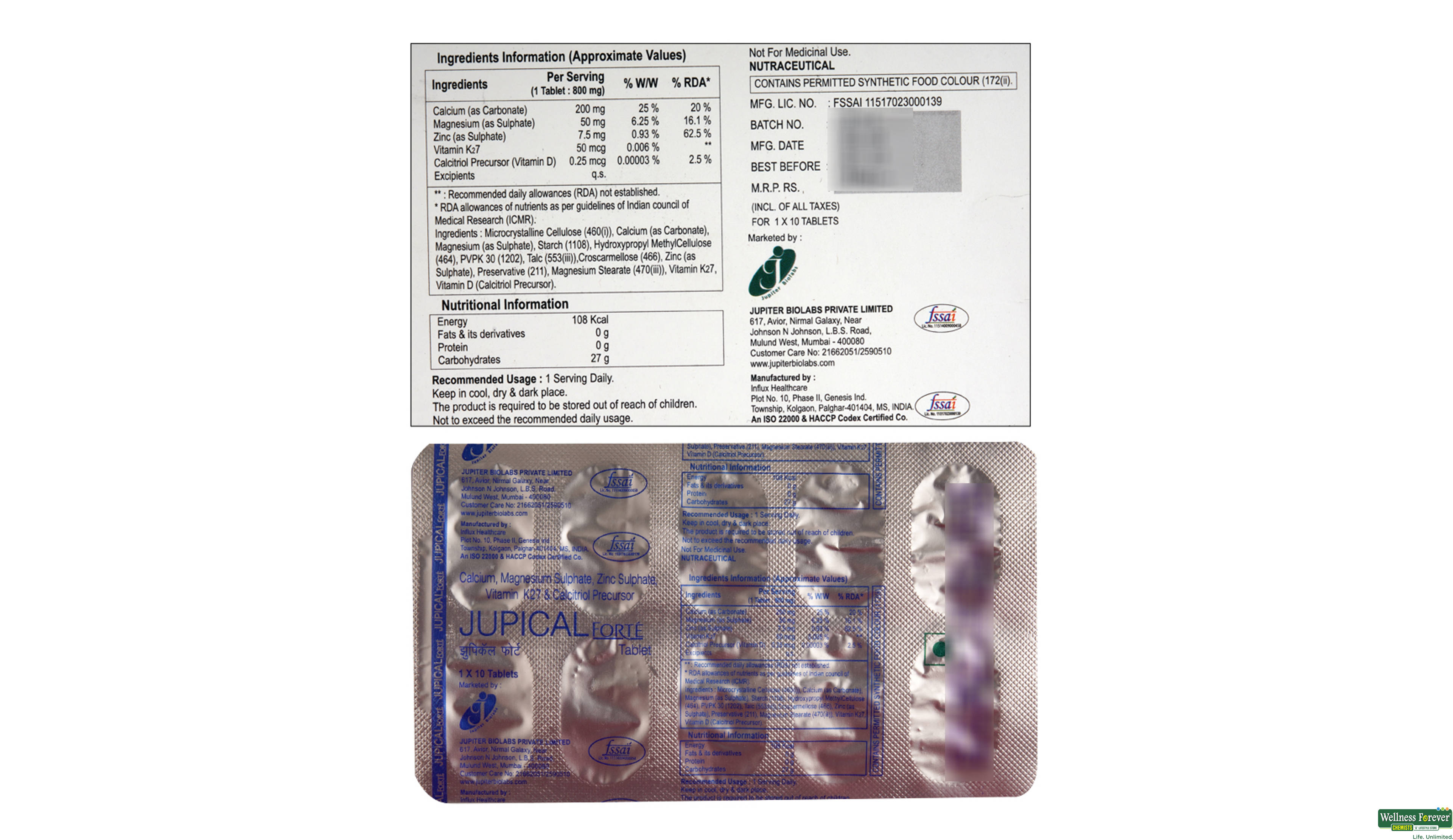 JUPICAL-FORTE 10TAB- 2, 10TAB, 