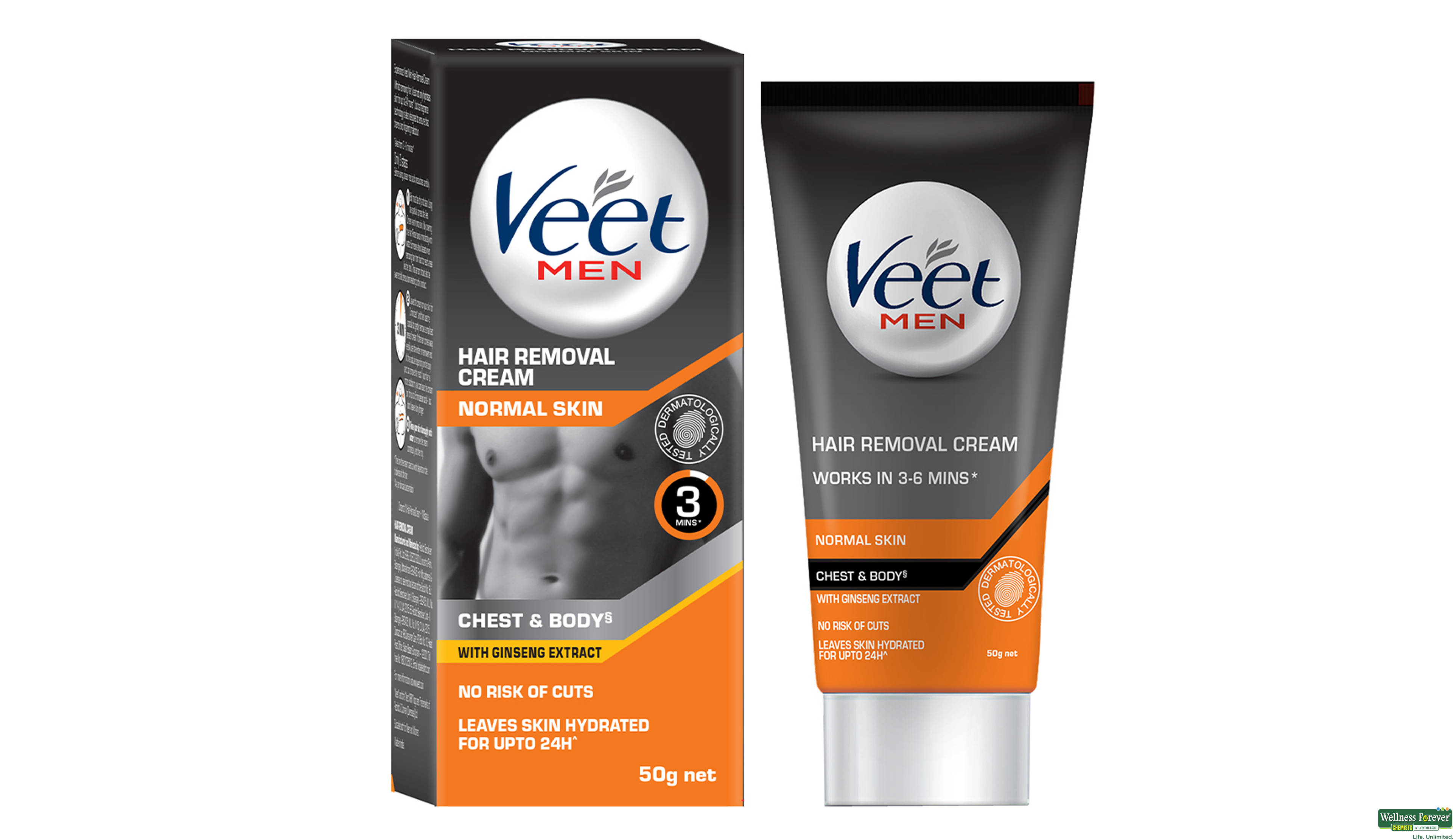 VEET HR/REMV CRM MEN NORMAL 50GM- 1, 50GM, null