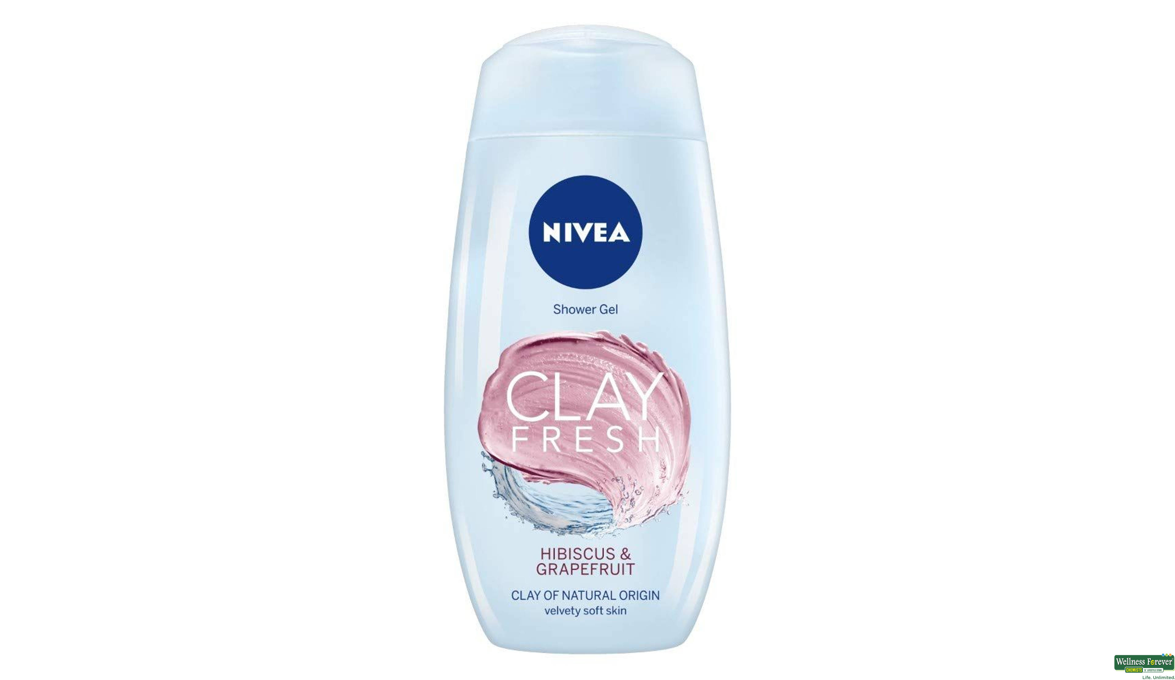 NIVEA S/GEL CLAY HIBICUS GRAPE 250ML- 1, 250ML, 