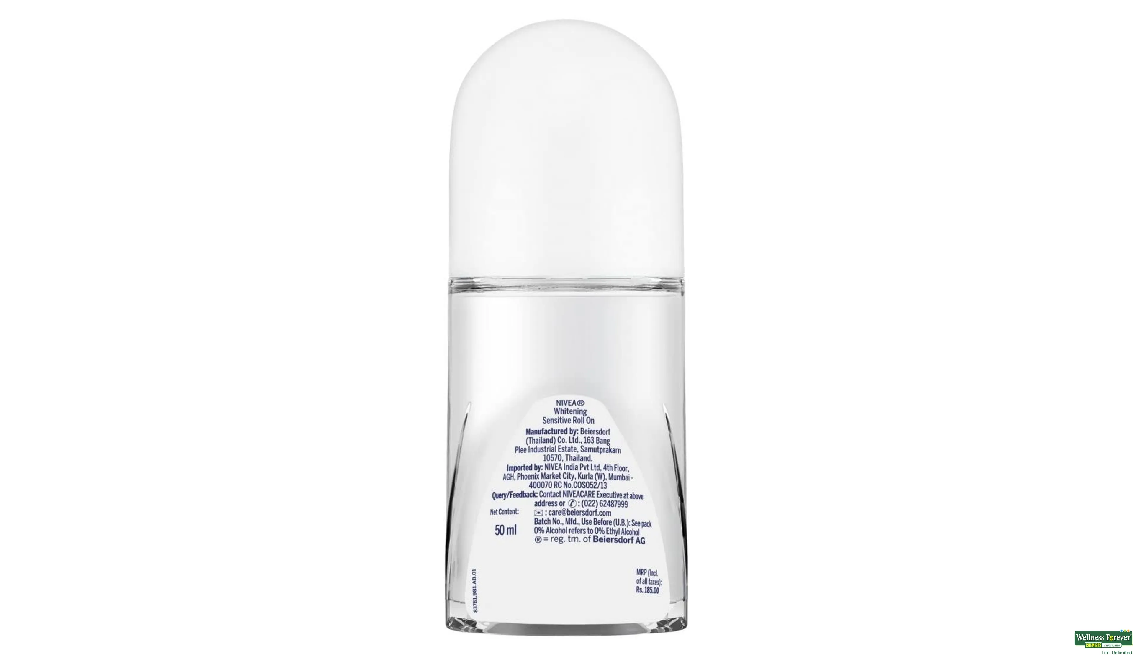 NIVEA ROLLON WHITENING SENSITIVE 50ML- 7, 50ML, 