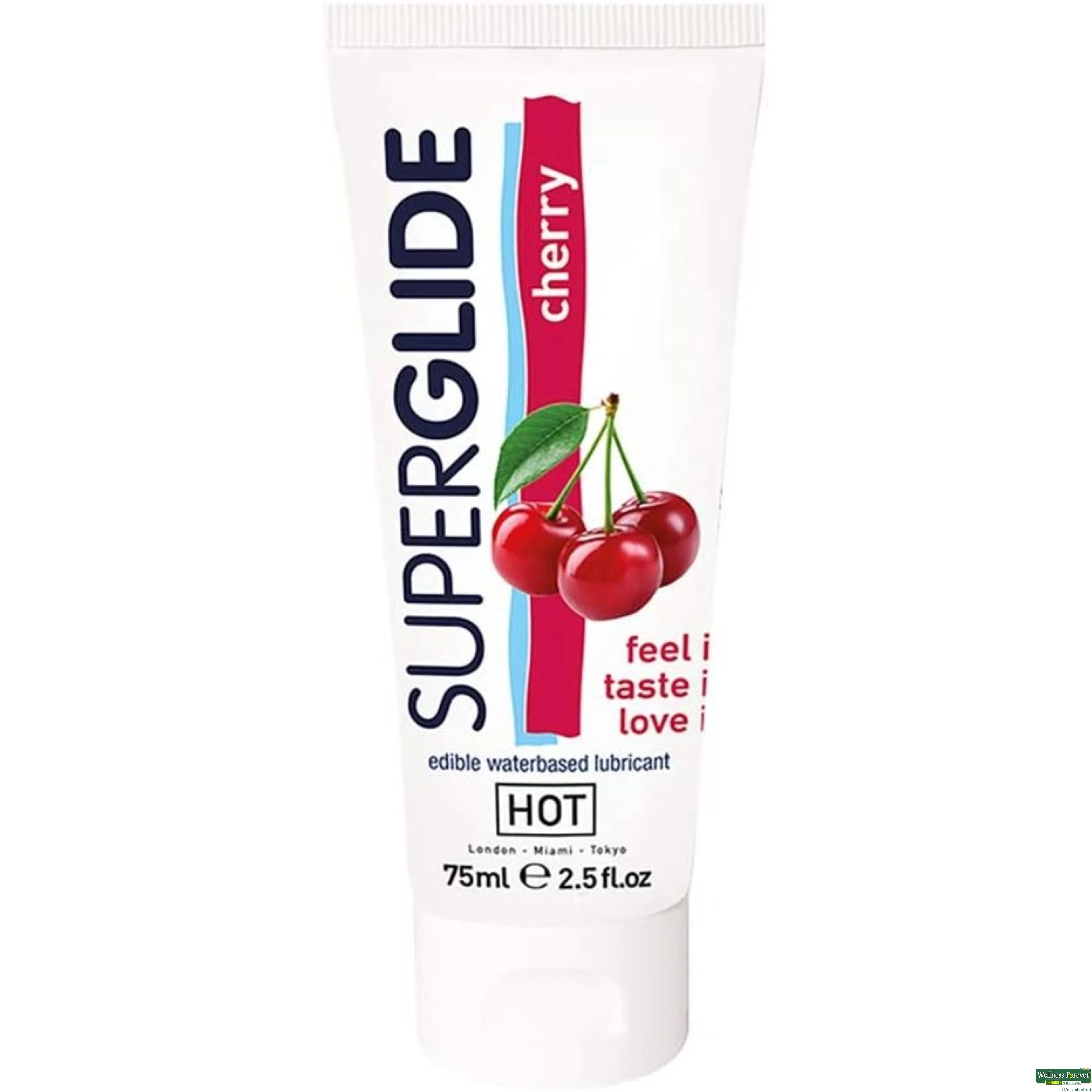 HOT LUBE SUPERGLIDE CHERRY WATERBASED 75ML-image