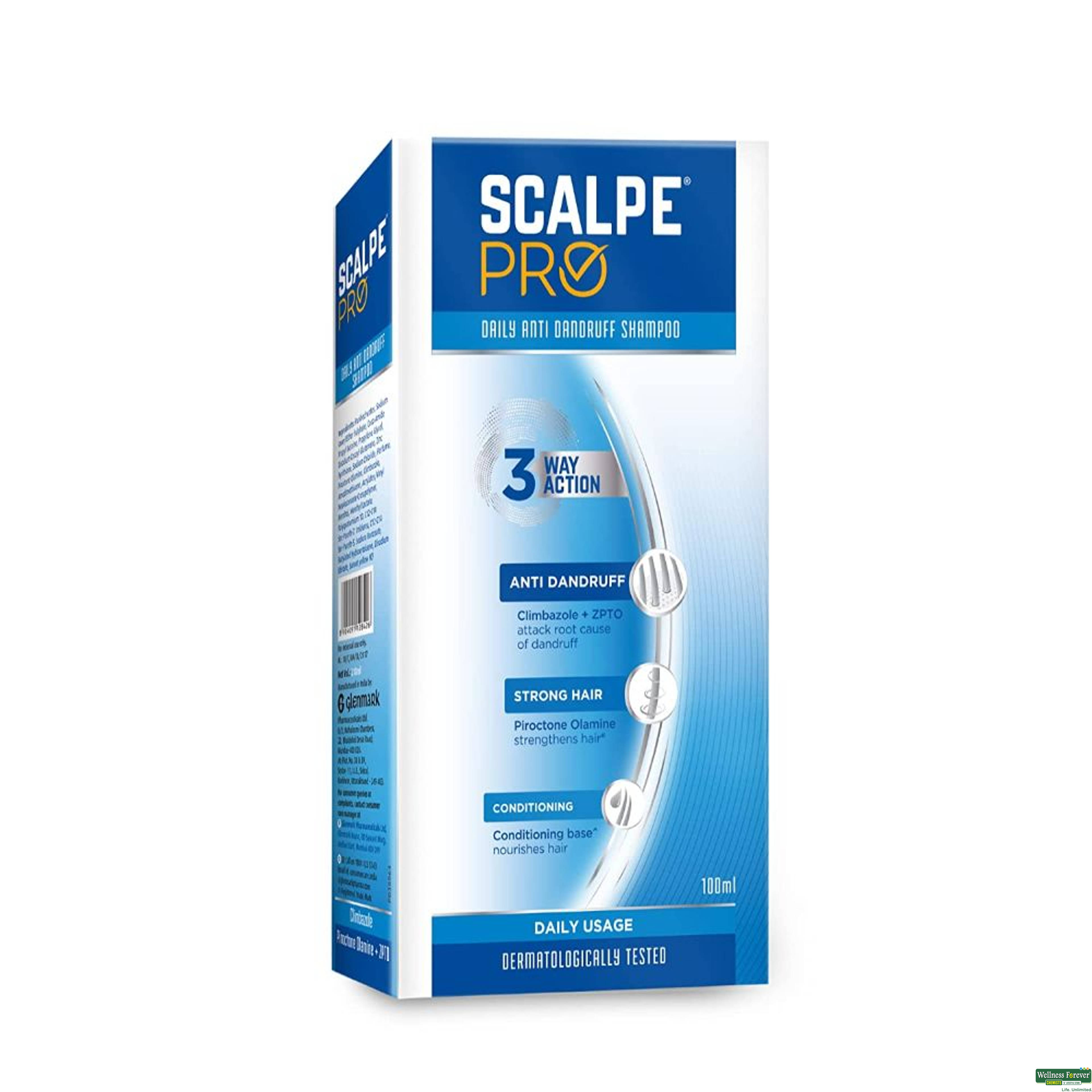 Scalpe Pro Anti dandruff Shampoo, 100 ml-image