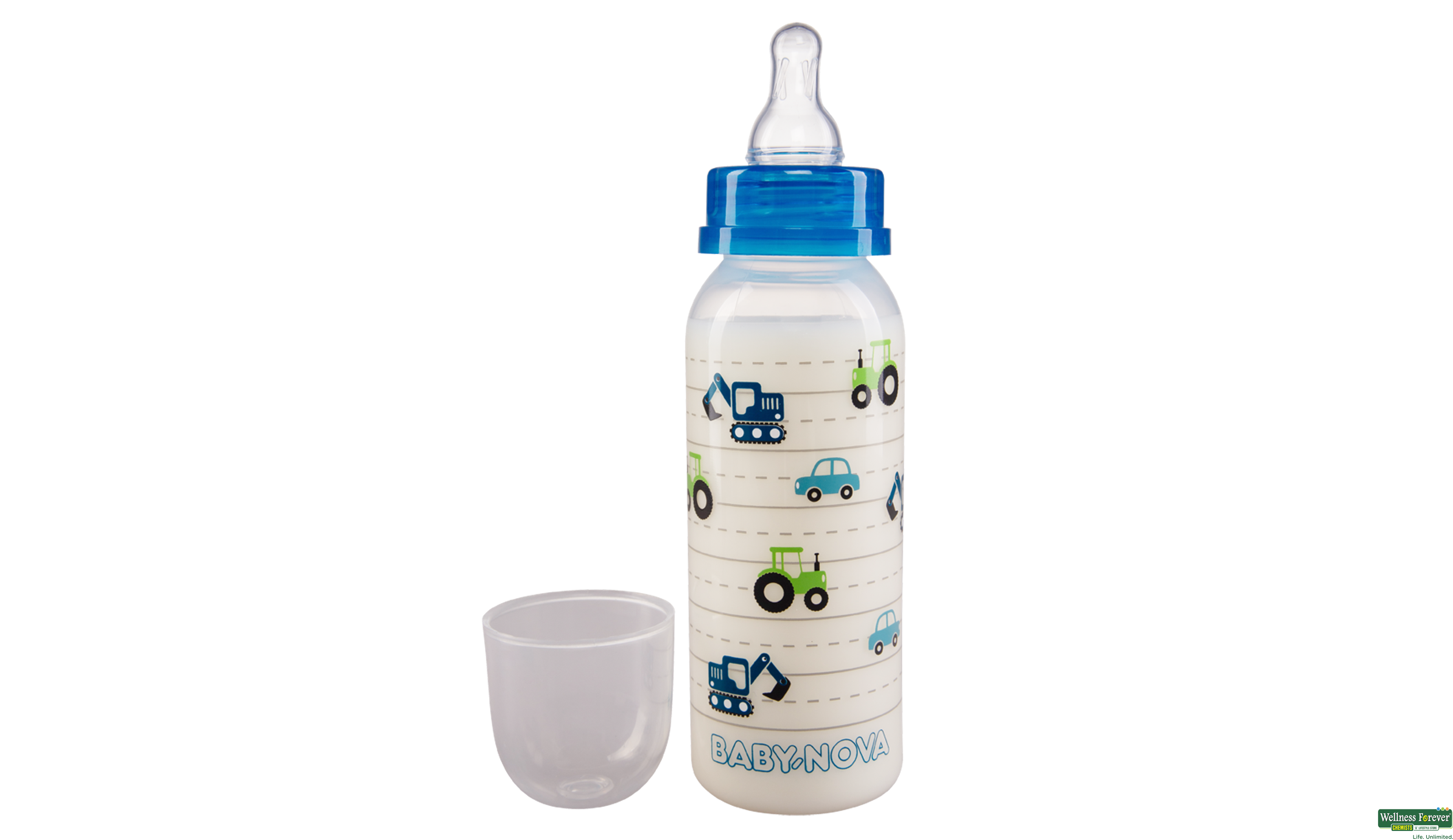 BABY-NOVA FEED/BOTT BLUE AUTOS 250ML- 1, 250ML, 