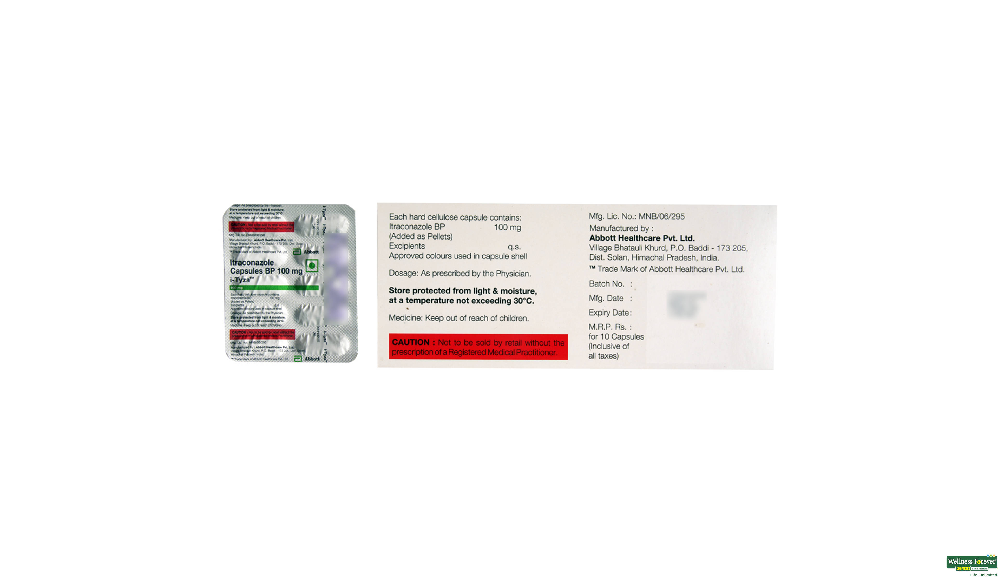 I-TYZA 100MG 10CAP- 2, 10CAP, 