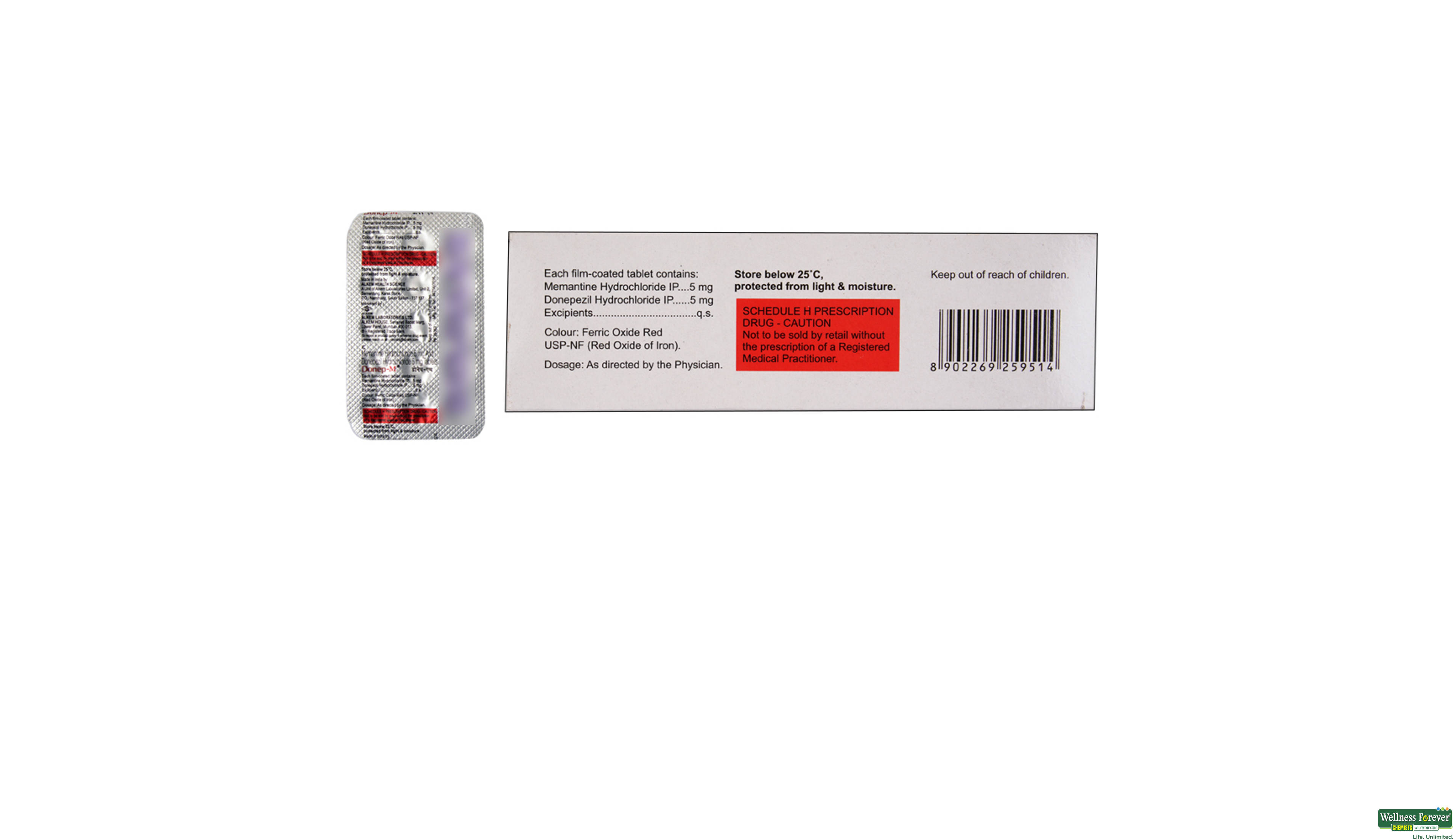 DONEP-M 5MG 15TAB- 2, 15TAB, 