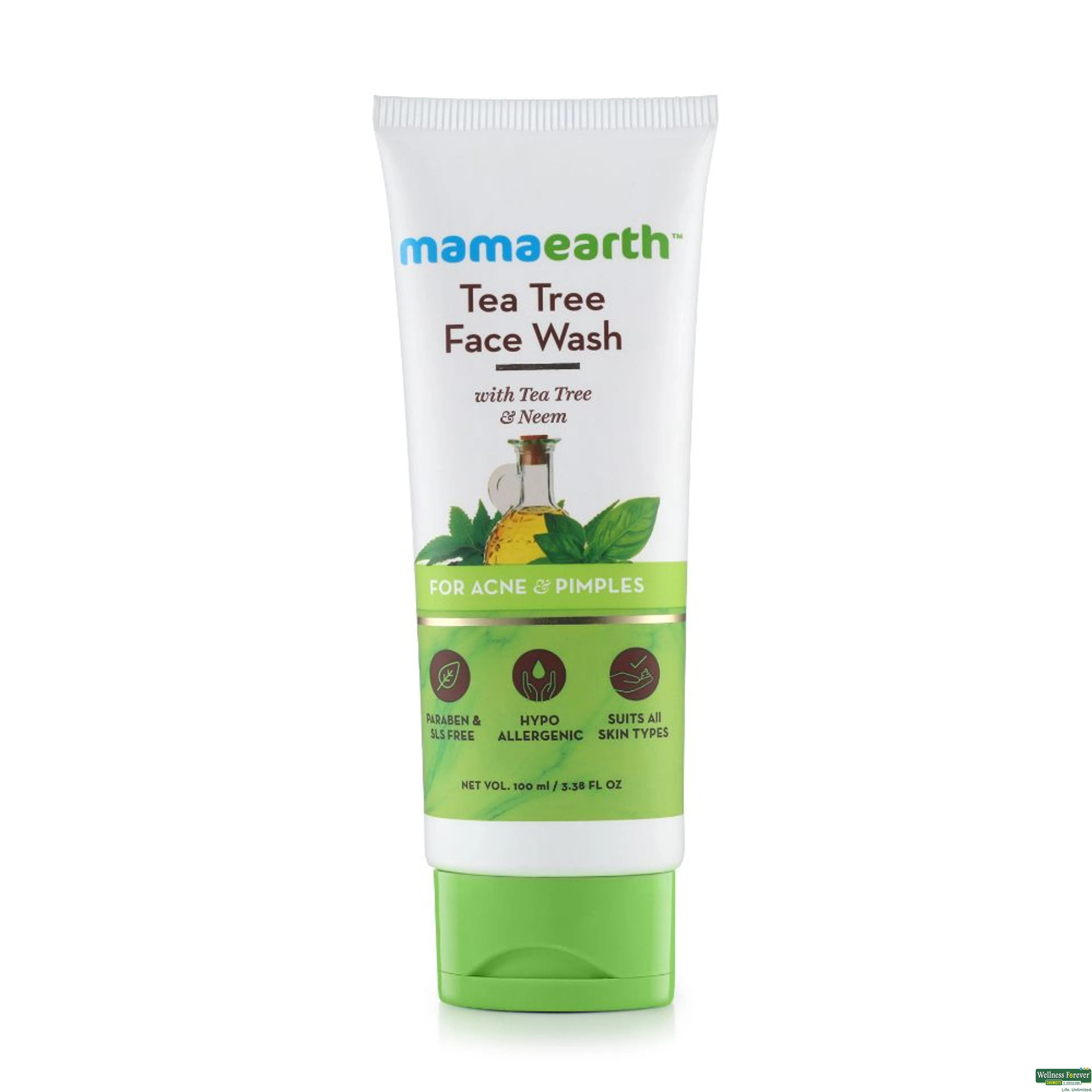 MAMAEARTH F/WASH ACNE & PIMPLES 100ML-image