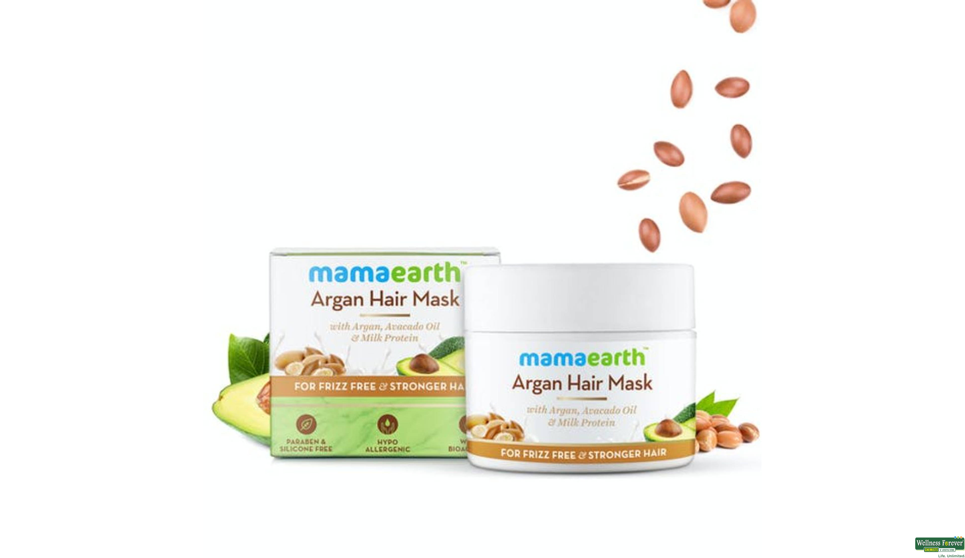 MAMAEARTH HR/MASK ARGAN 200ML- 1, 200ML, 