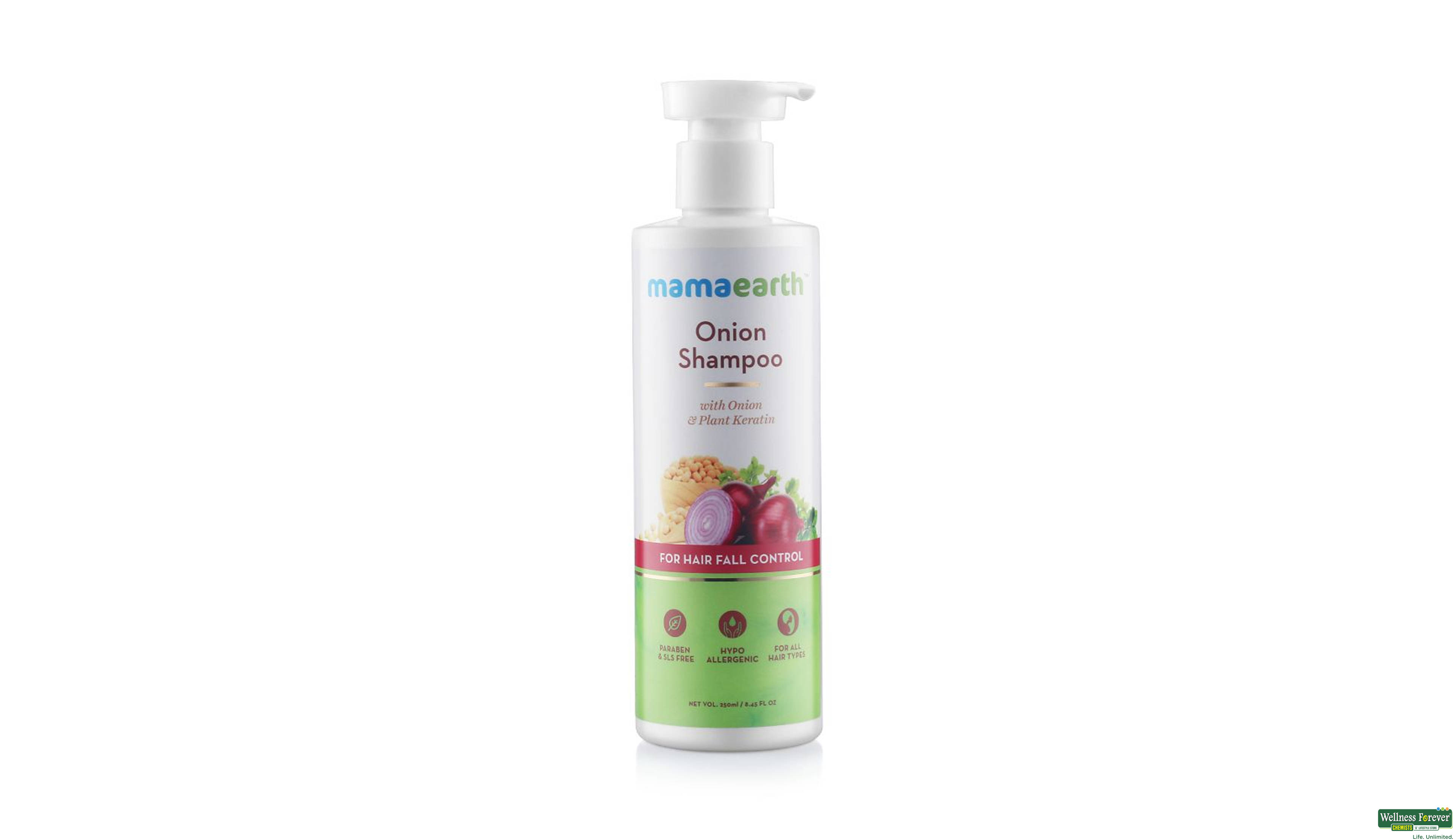 MAMAEARTH SHMP ONION 250ML- 1, 250ML, 