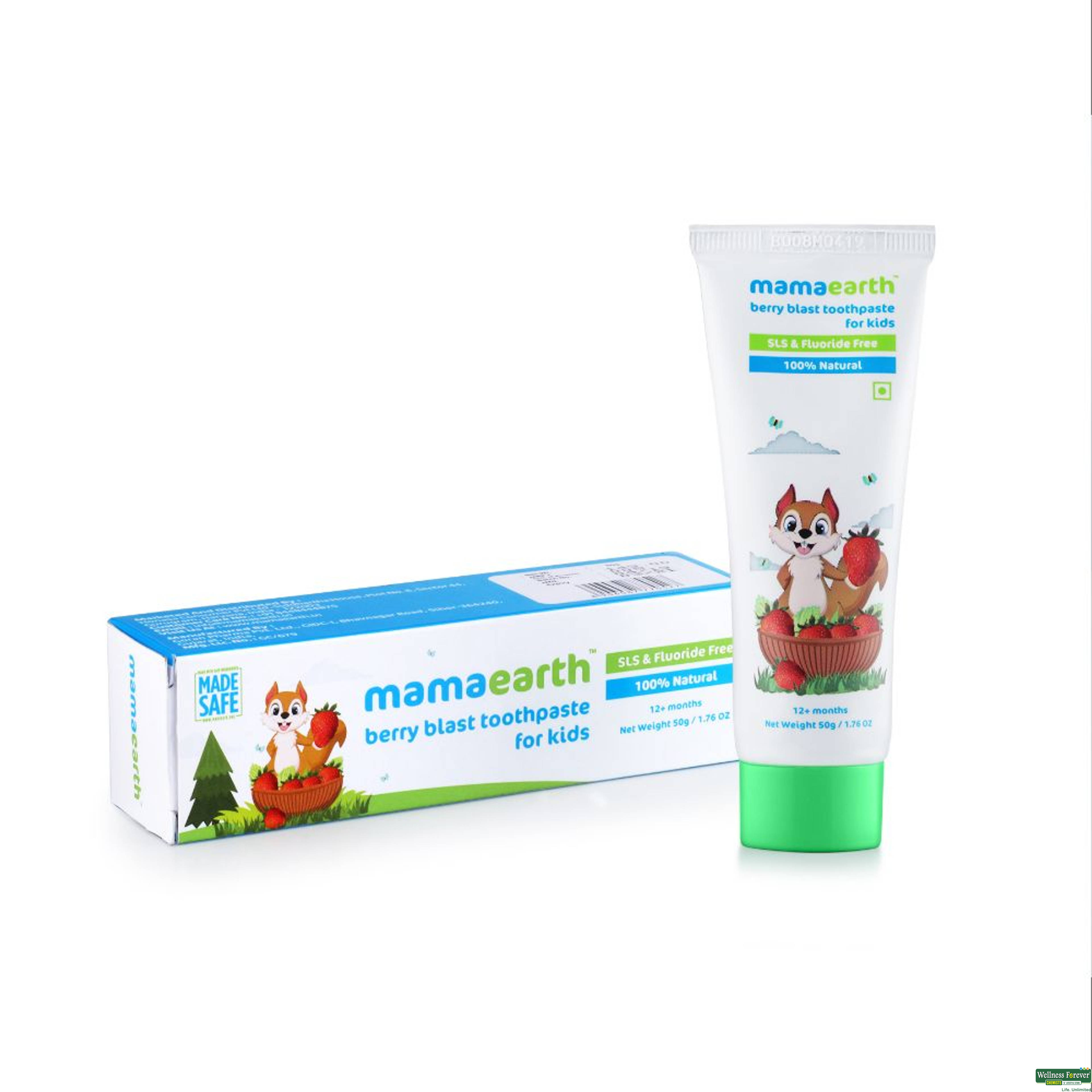 MAMAEARTH T/PASTE KIDS BERRY 50GM-image