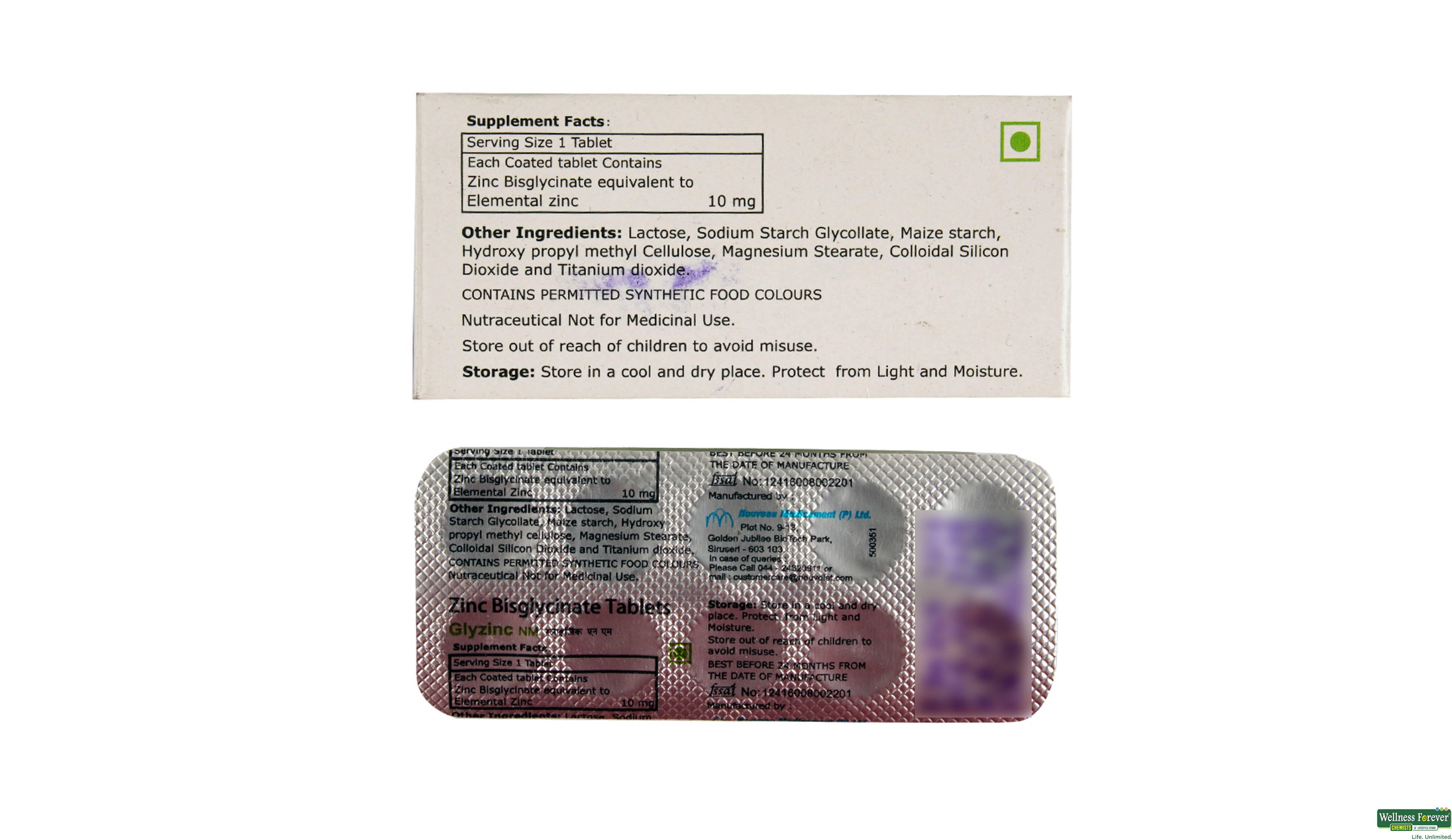 GLYZINC-NM 10TAB- 2, 10TAB, 
