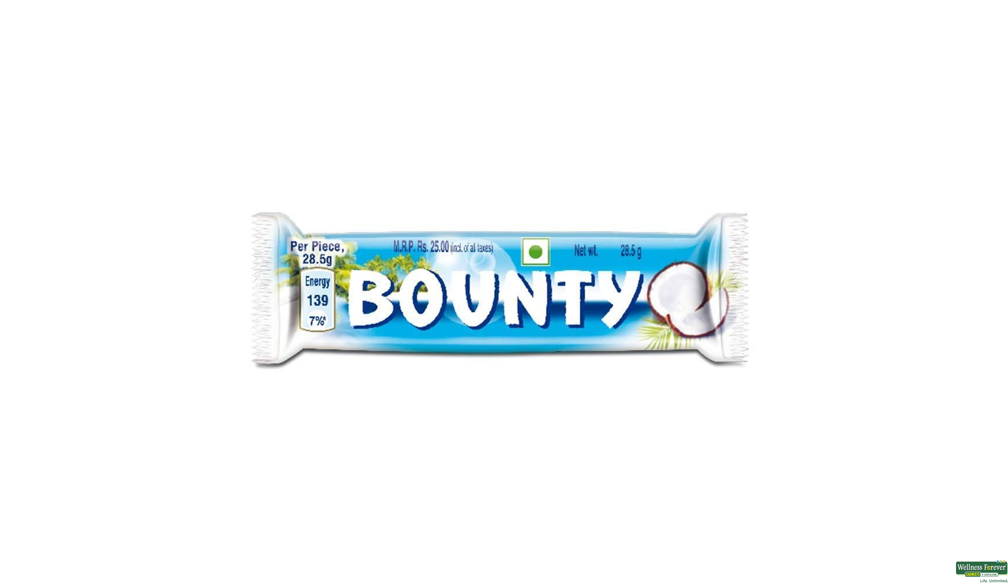 BOUNTY CHOC BAR 28.5GM- 1, 28.5GM, 