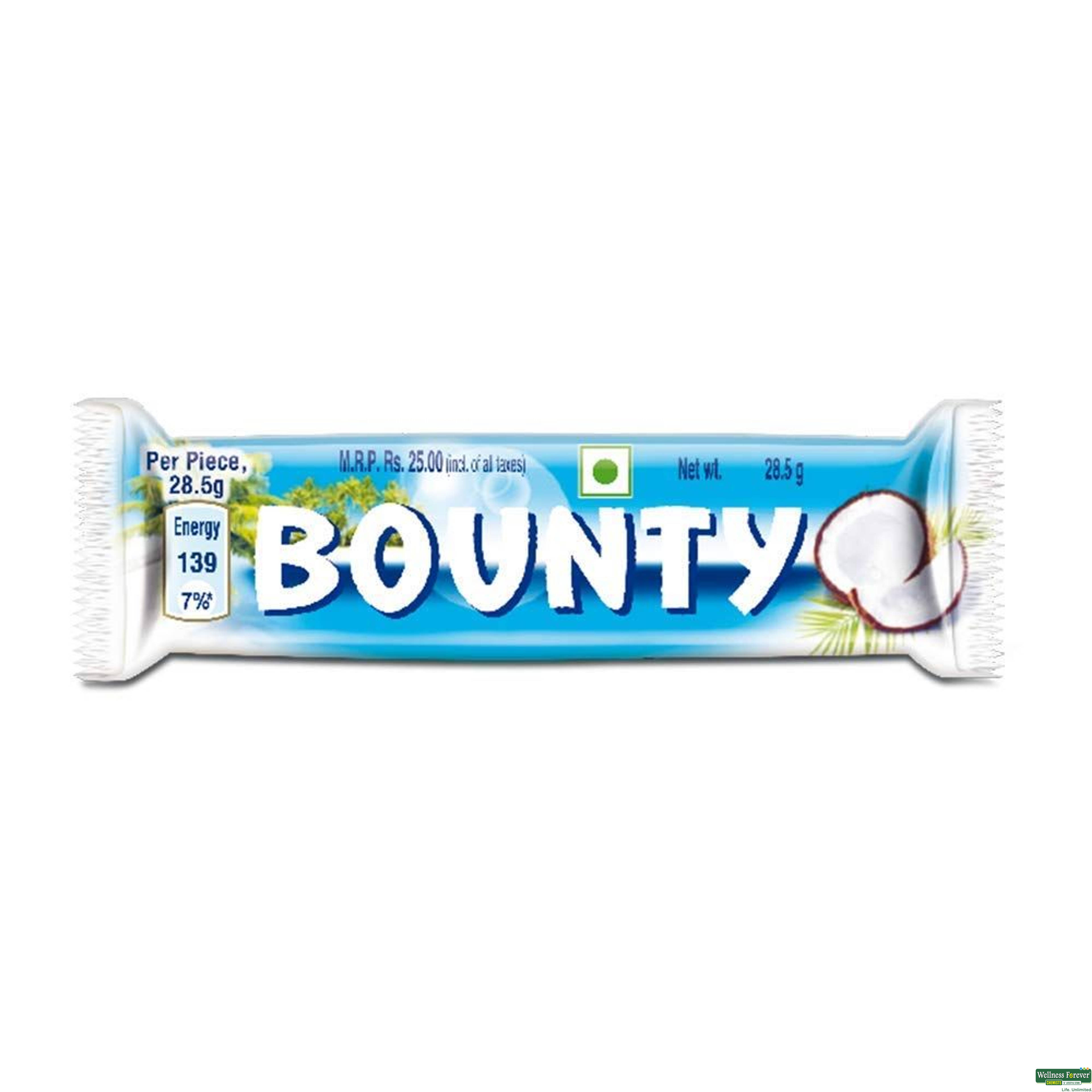 Bounty Coconut Chocolate Bar 28.5g-image