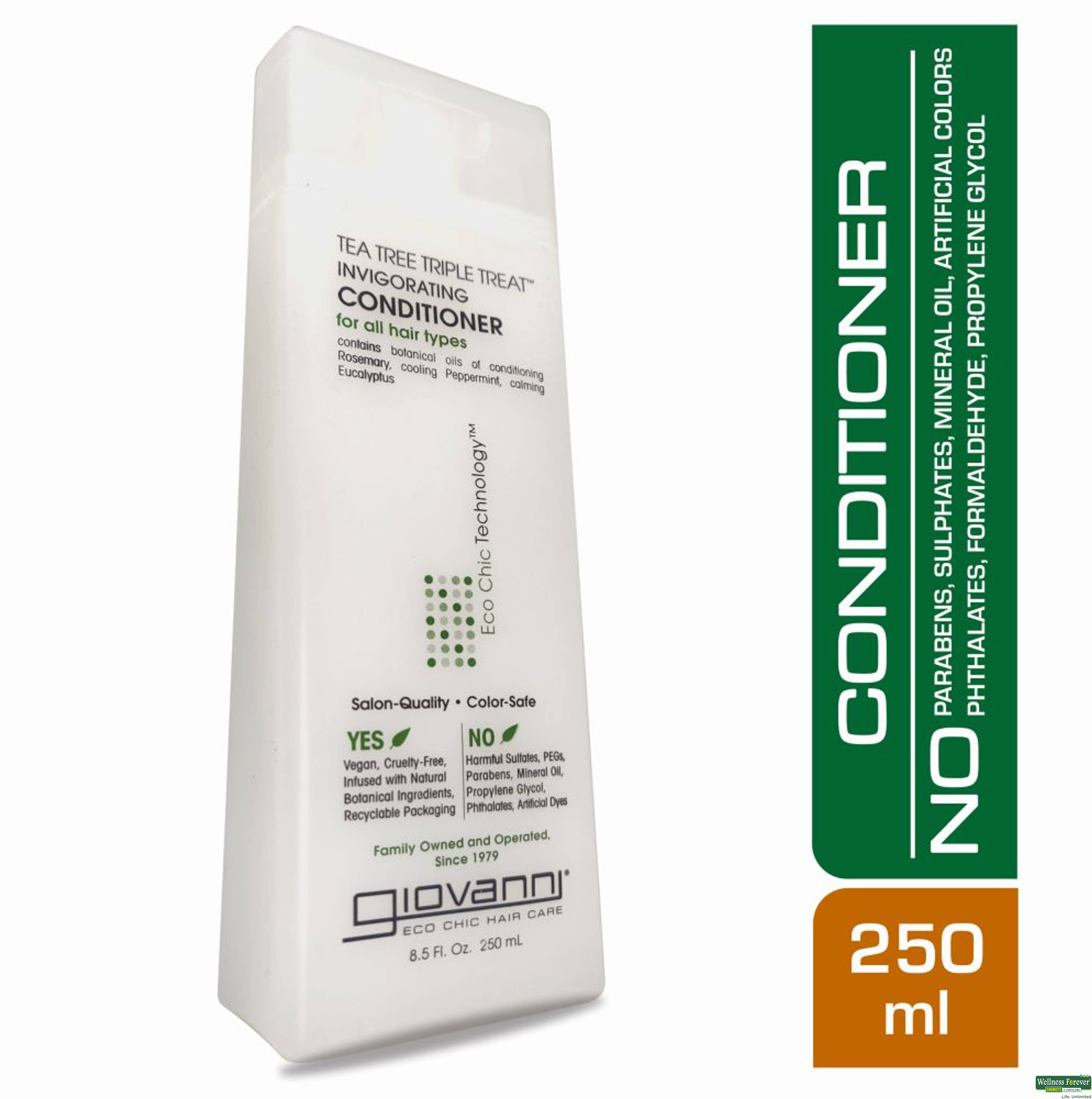 Giovanni Organic Tea Tree Conditioner, 250 ml-image