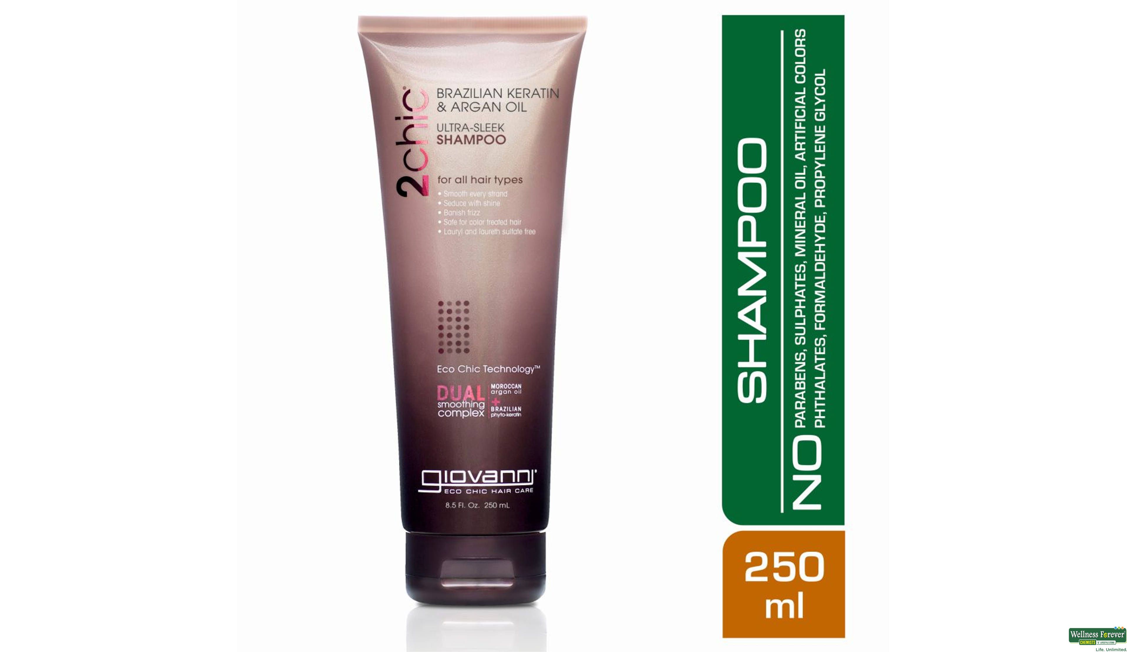 GIOVANNI ORG SHMP KERATIN 250ML- 1, 250ML, 