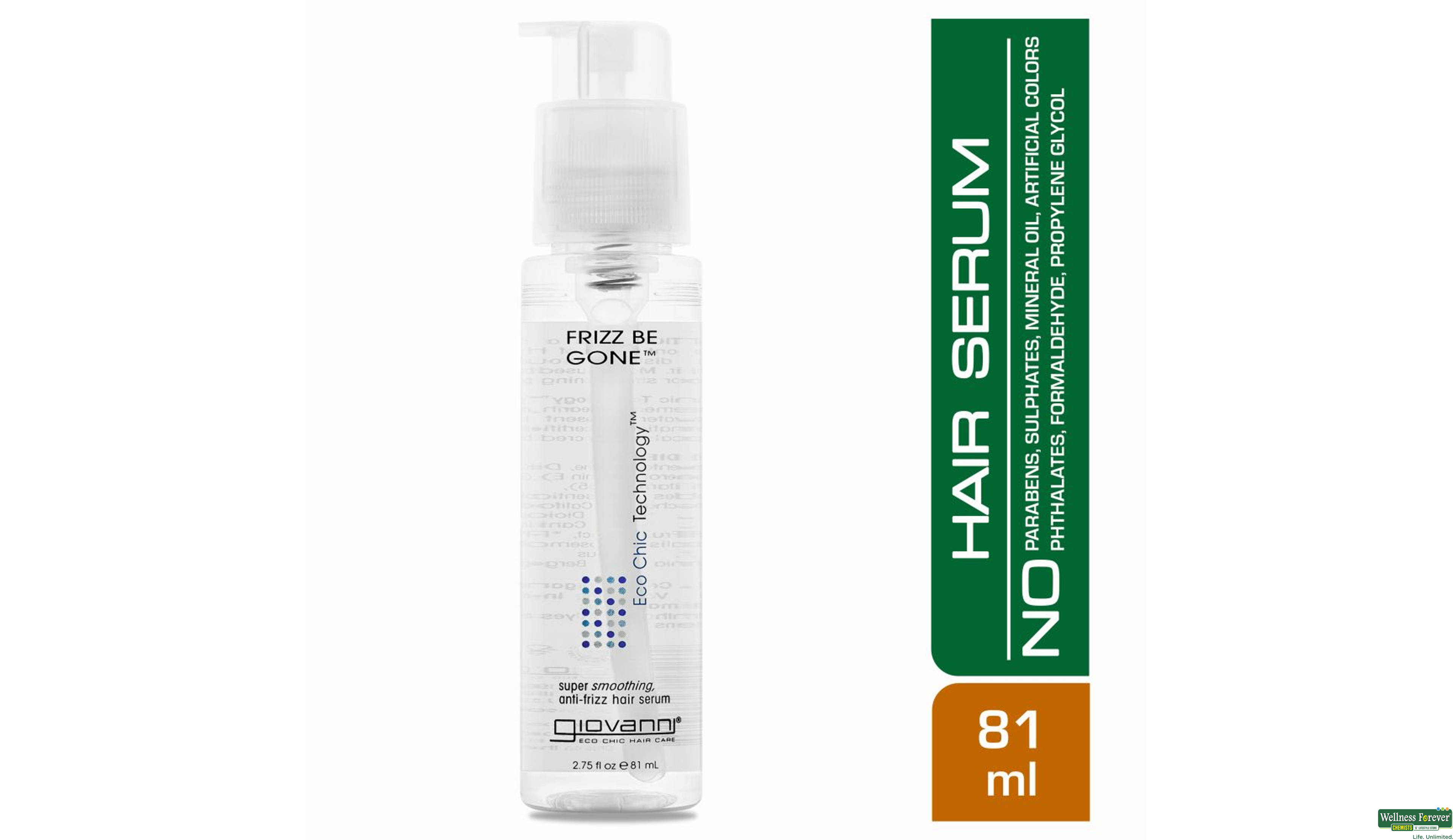 GIOVANNI ORG SERUM FRIZZ BE GONE 81ML- 1, 81ML, 