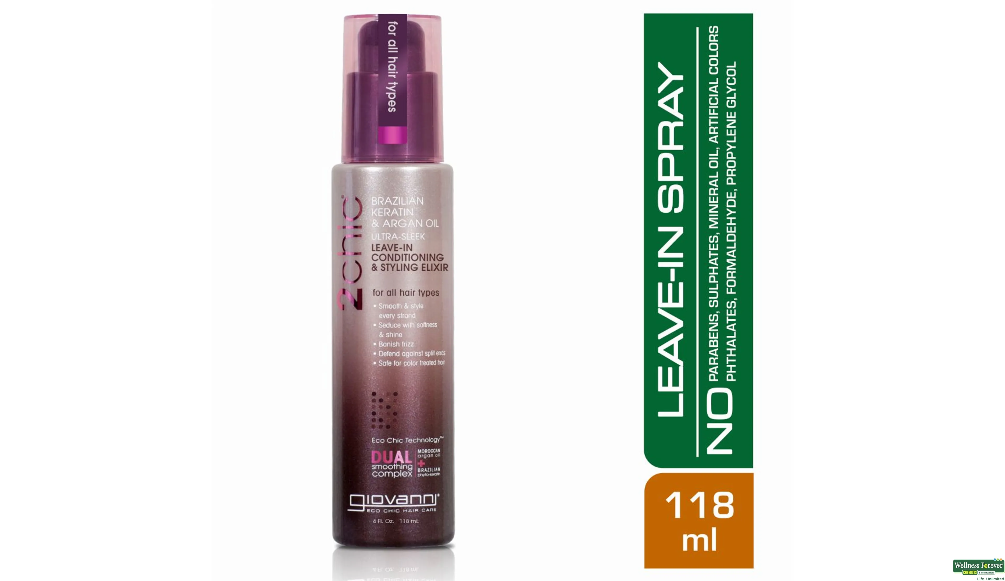 Buy Giovanni Organic Keratin Potion Spray 118 ml Online at Best