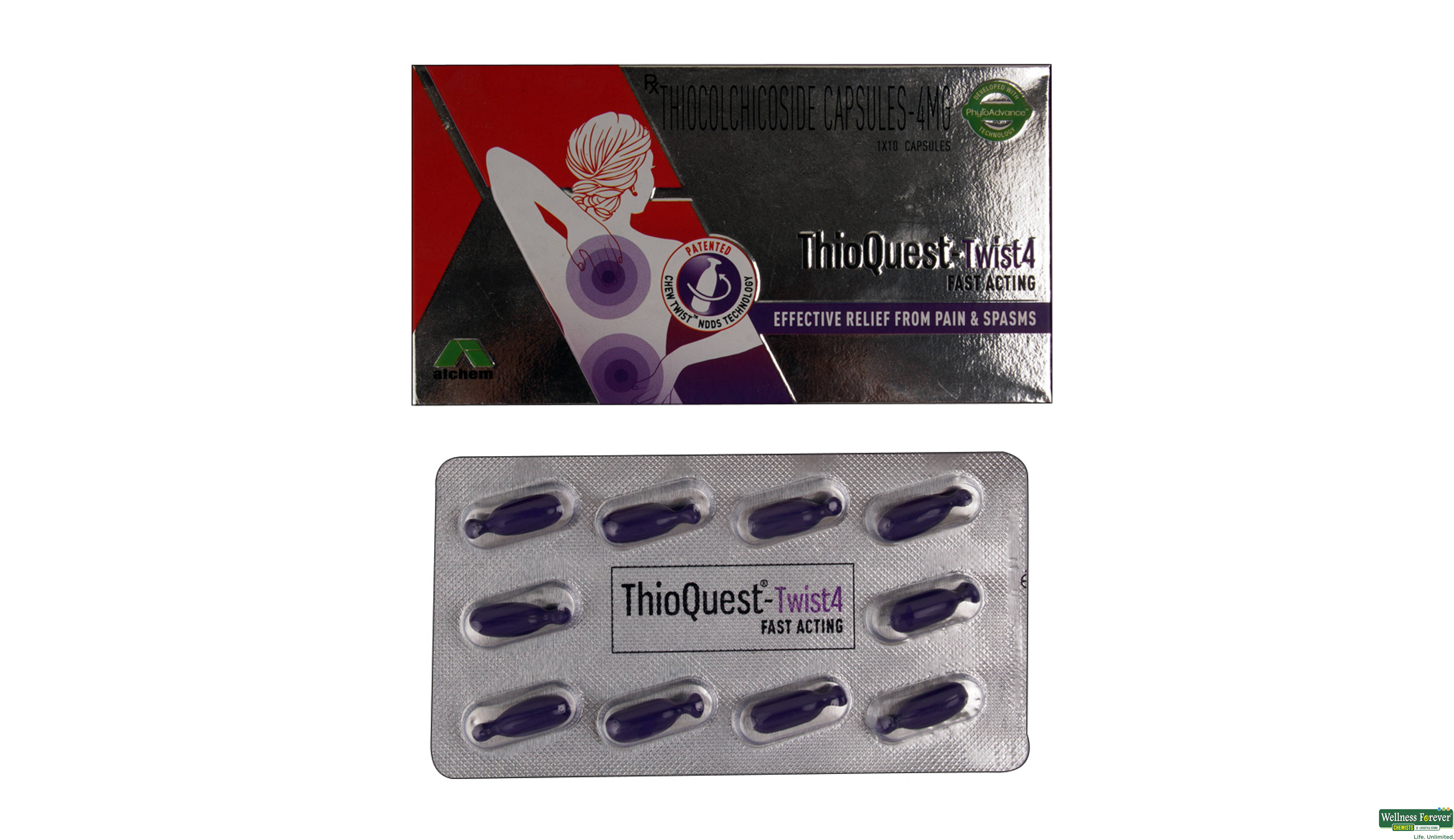 THIOQUEST TWIST 4MG 10CAP- 1, 10CAP, 