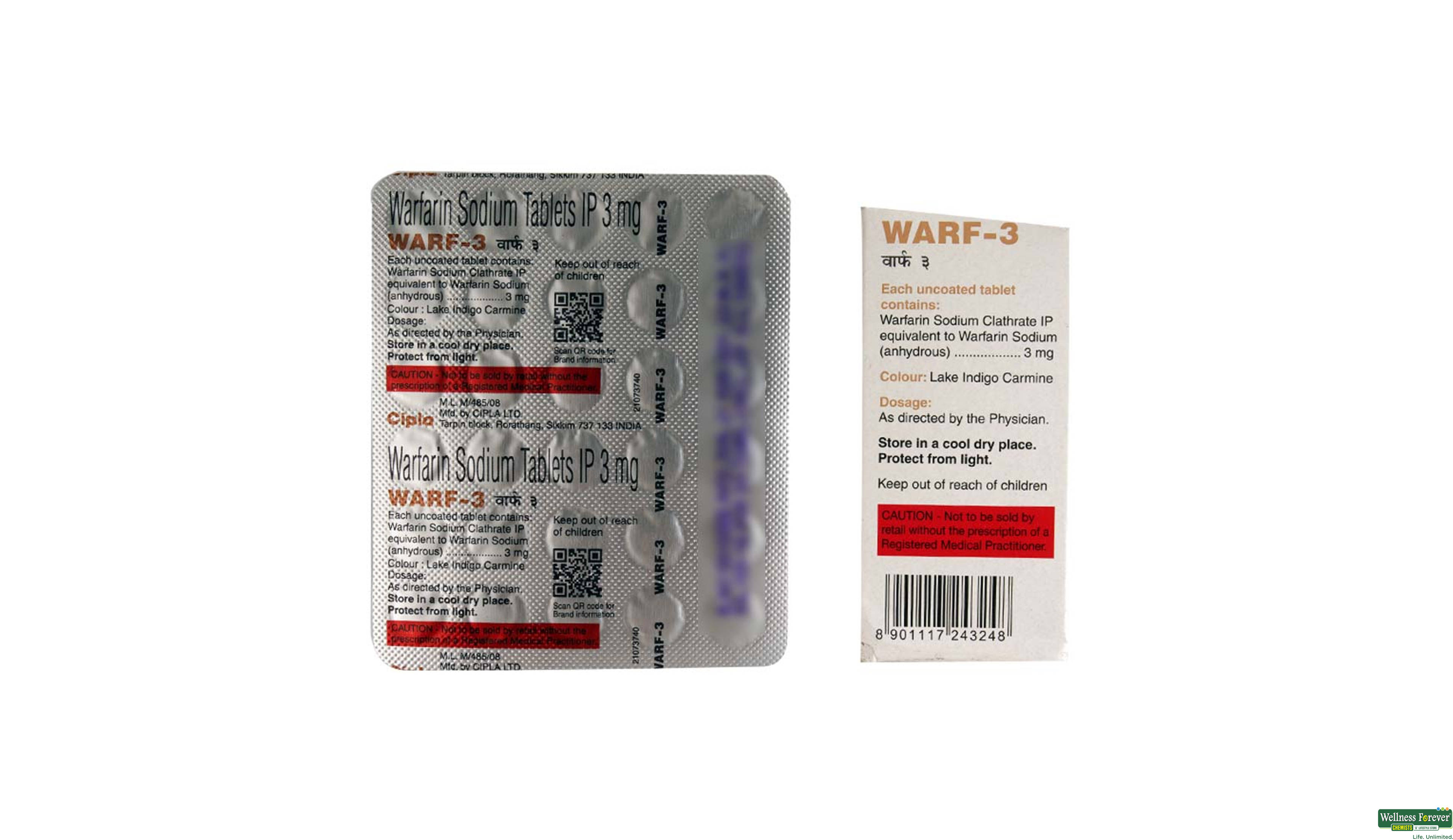WARF 3MG 30TAB- 2, 30TAB, 