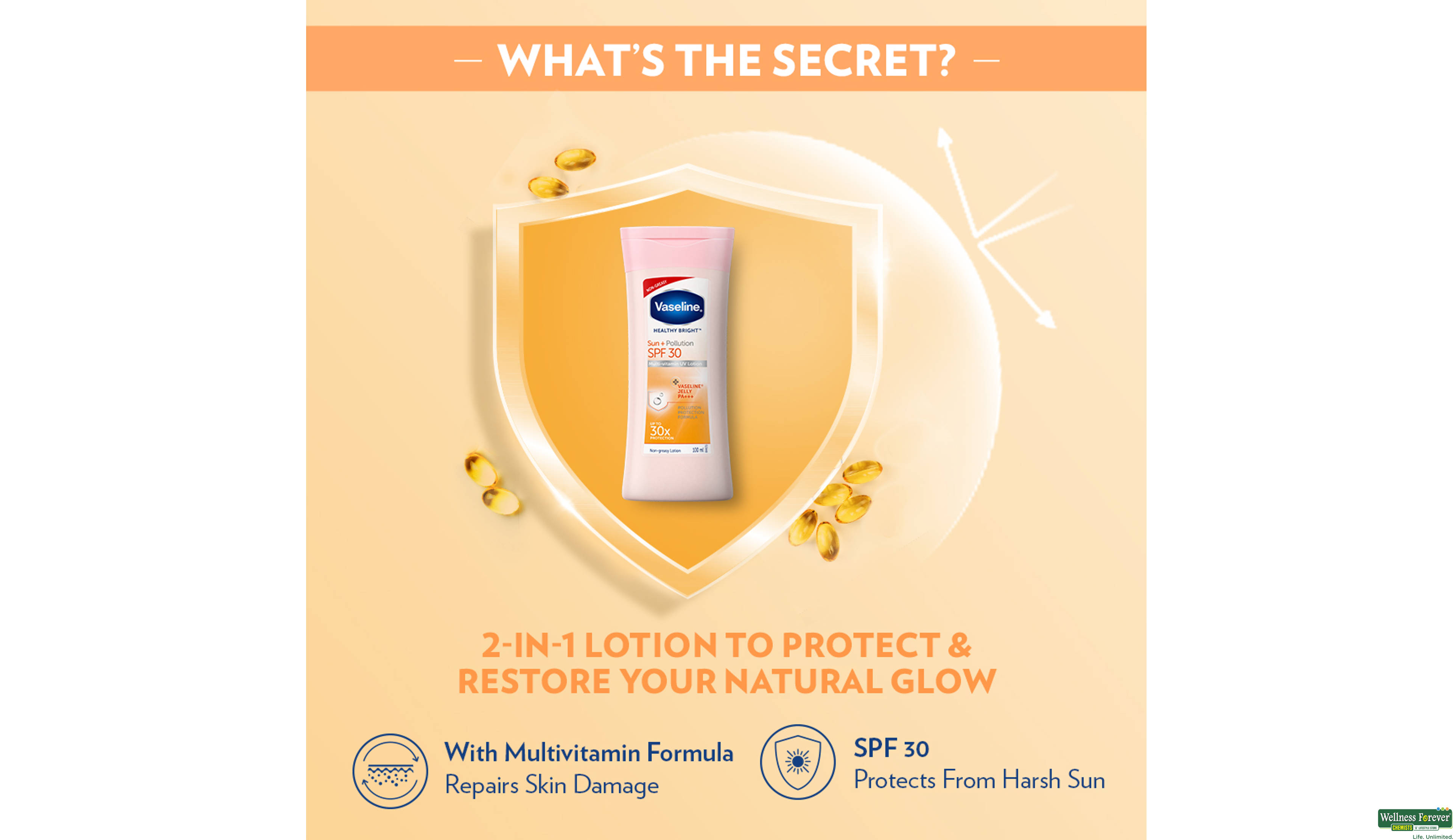 VASE B/LTN HEALTHY BRIGHT SUN PROTECT SPF30 90ML- 5, 100ML, null