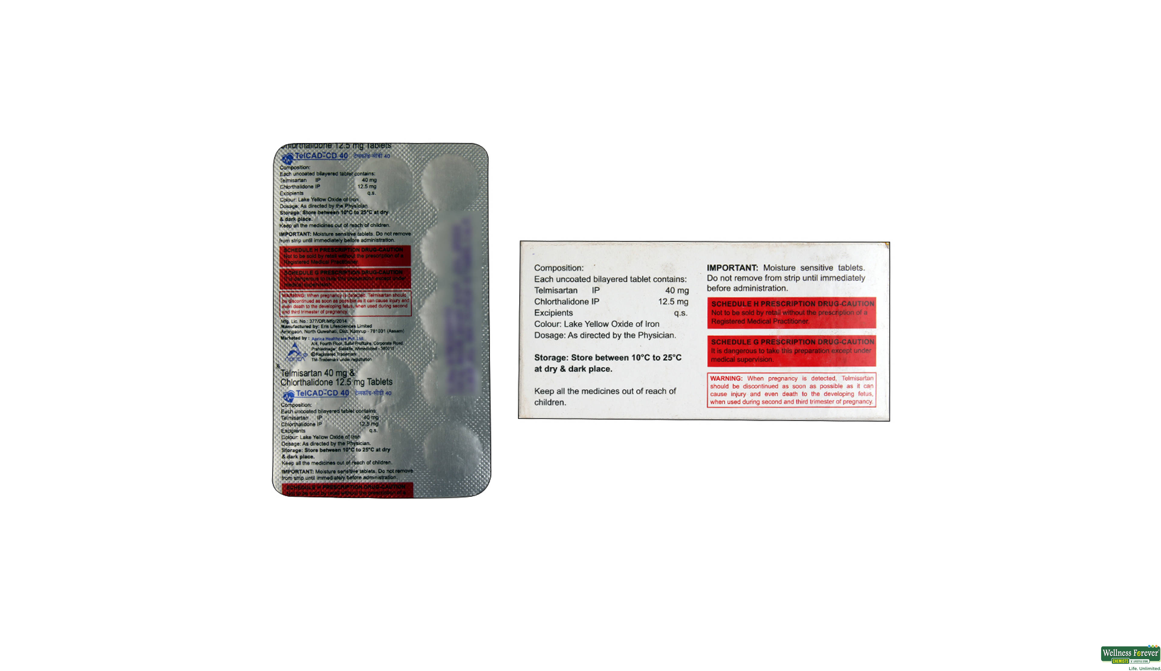 TEL-CAD-CD 40MG 15TAB- 2, 15TAB, 