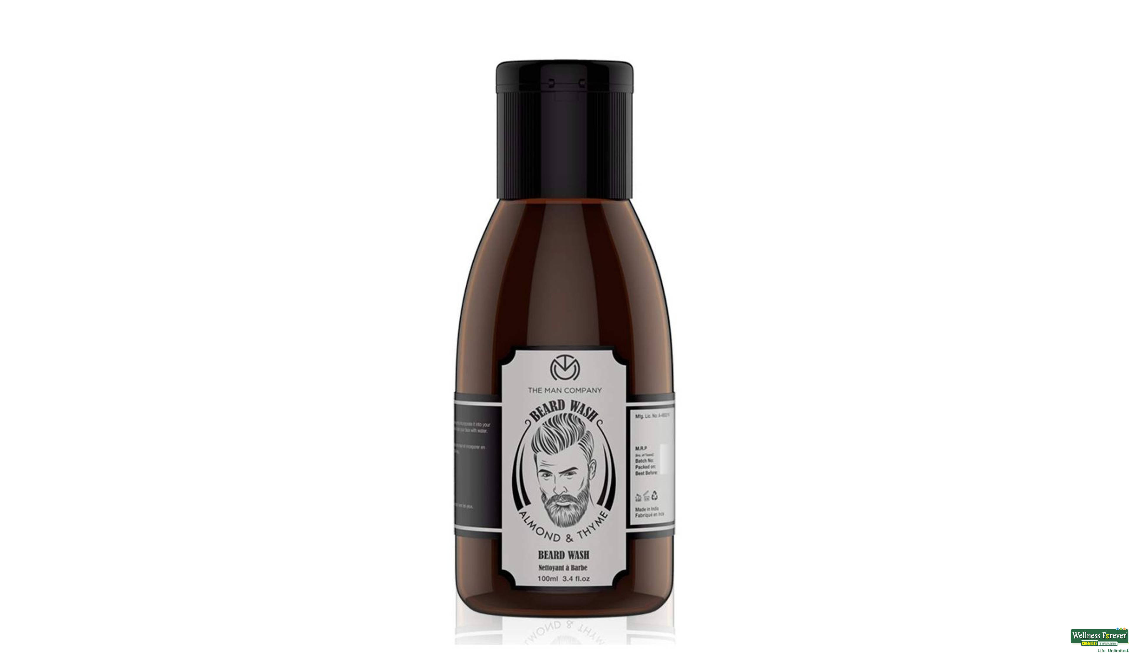 THE MAN BEARD WASH ALMOND/THYME 100ML- 2, 100ML, null