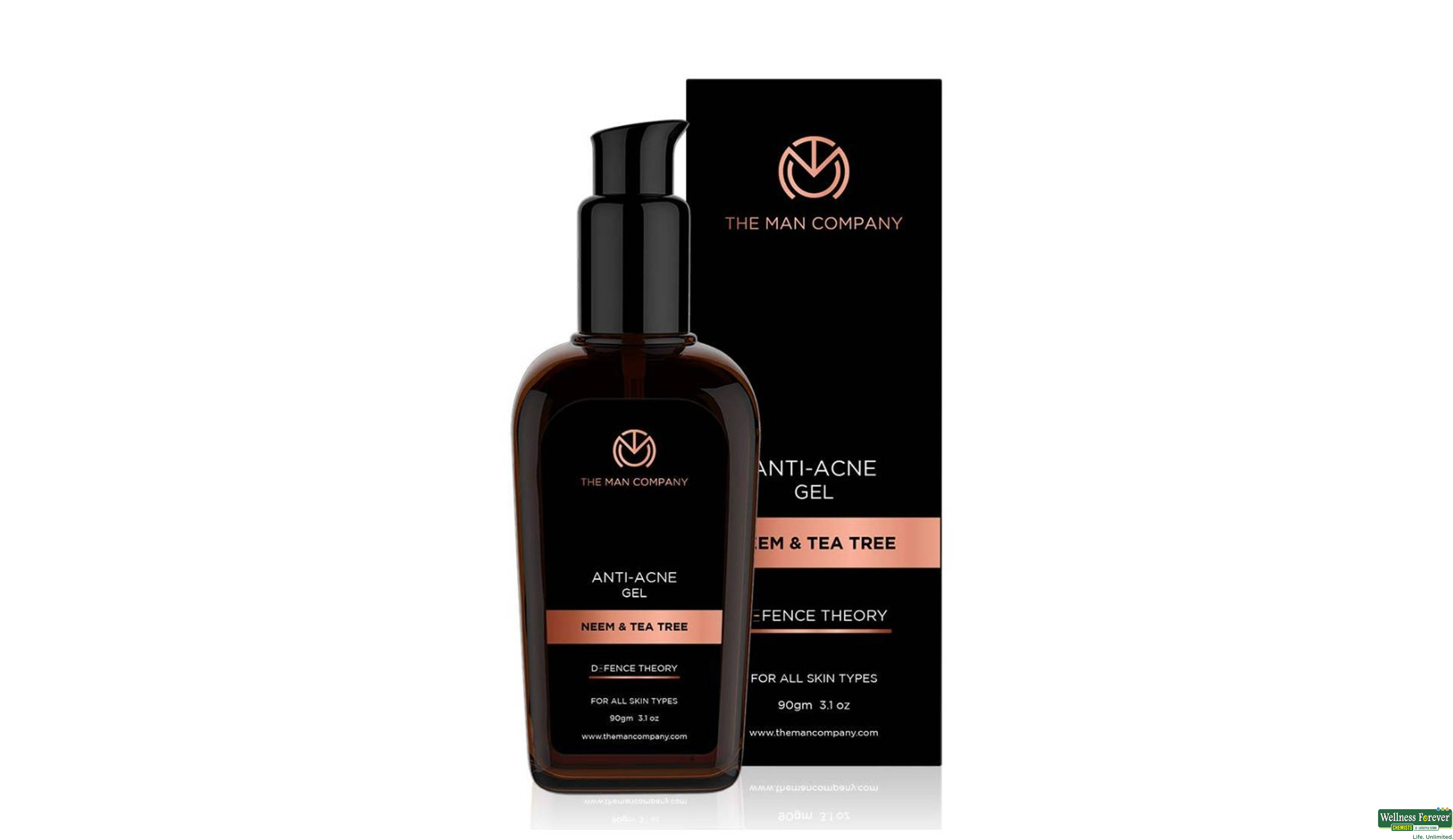 THE MAN F/GEL ANTI ACN NEEM/TEA TRE 90GM- 1, 90GM, null