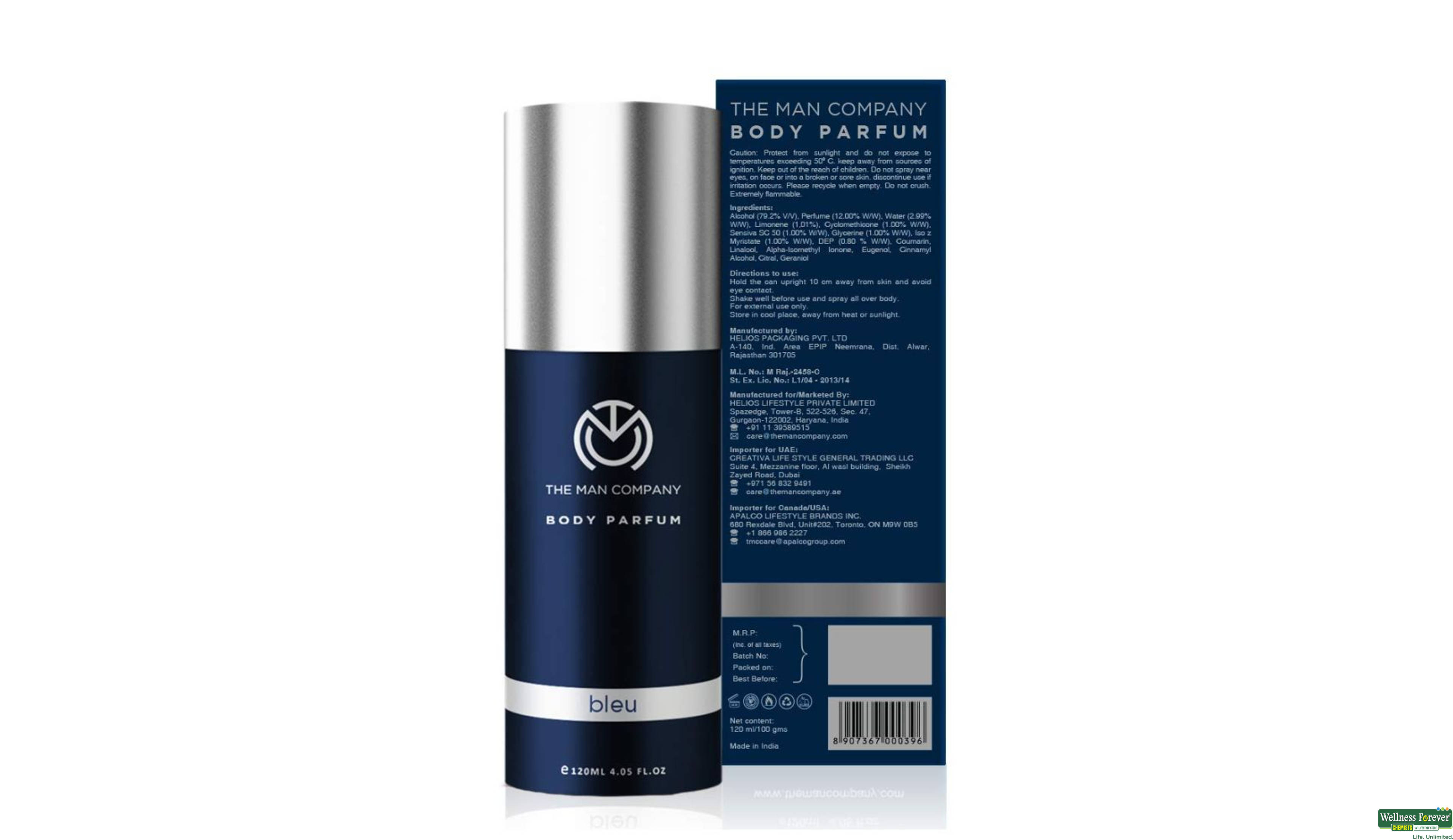 THE MAN DEO BLEU 120ML- 2, 120ML, null