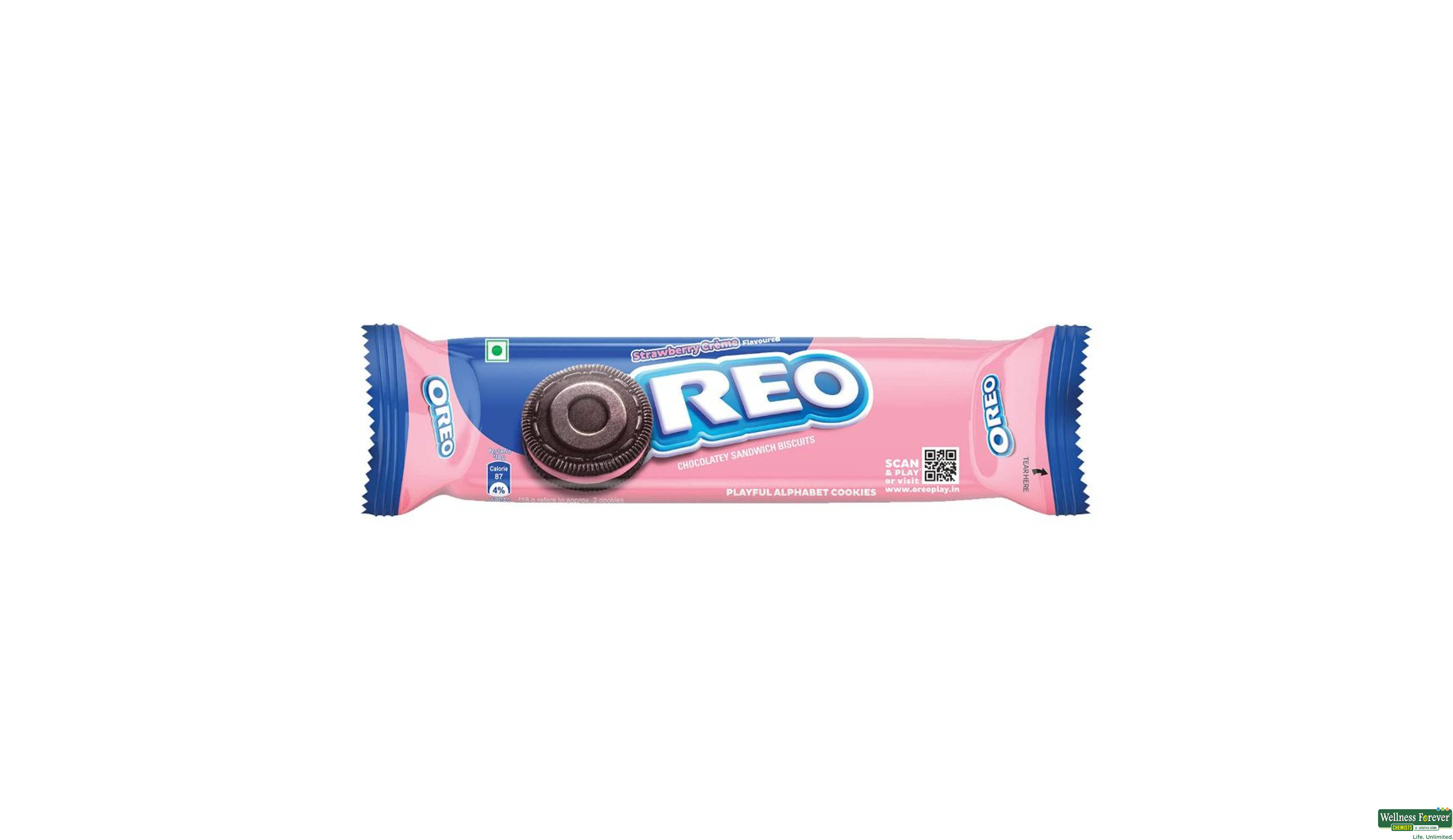 OREO BISC STRAWBERRY CREME 137GM- 1, 137GM, null