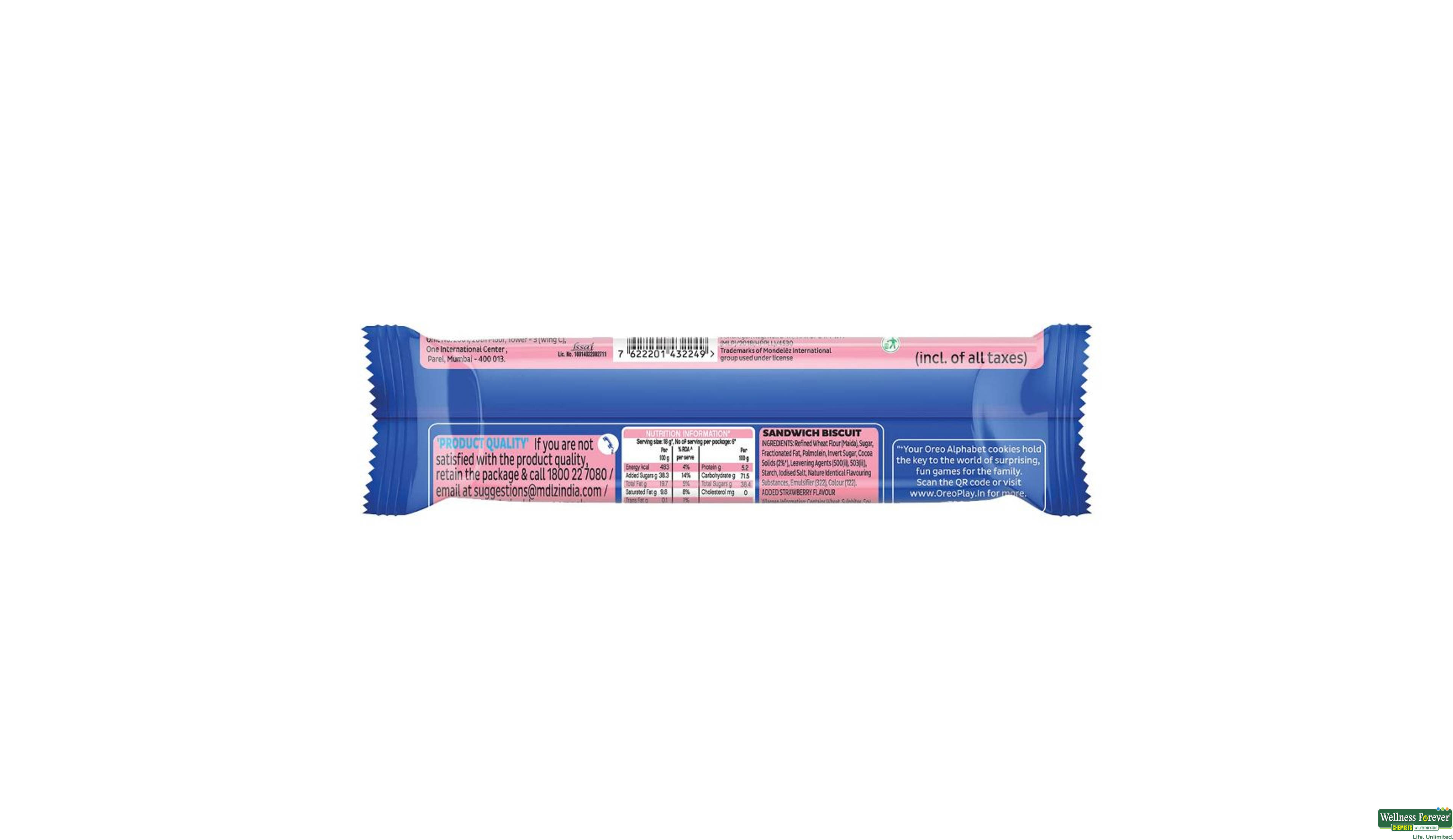 OREO BISC STRAWBERRY CREME 137GM- 2, 137GM, null
