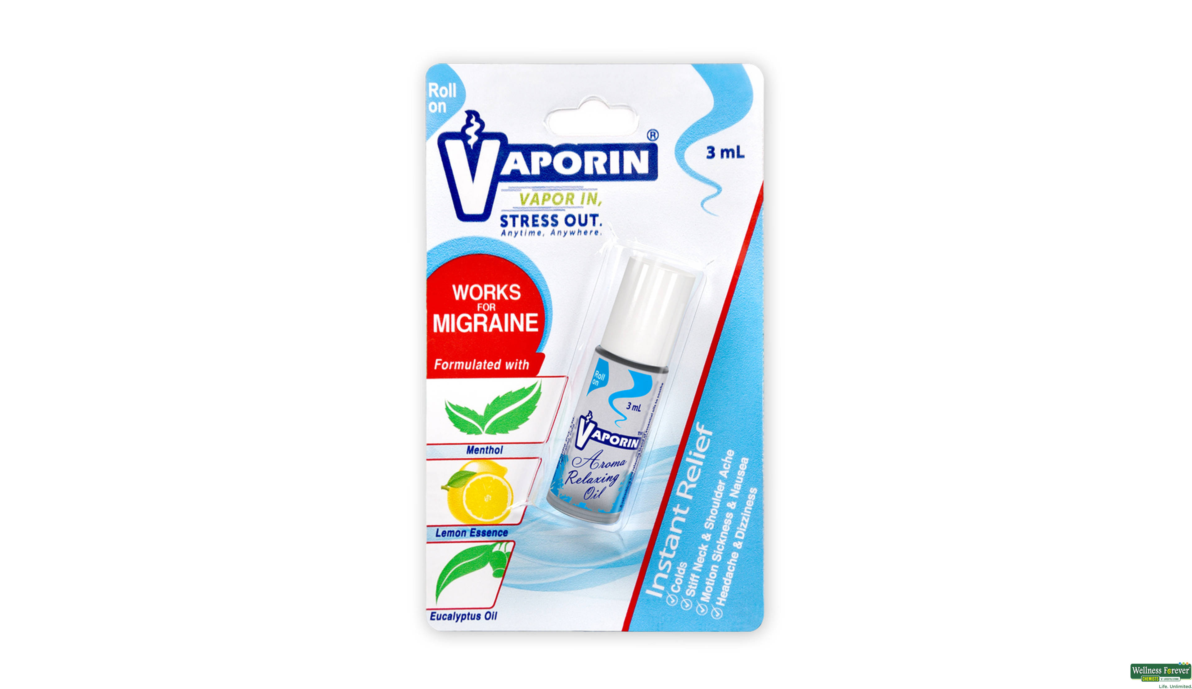 VAPORIN ROLL ON AROMOA 3ML- 1, 3ML, null