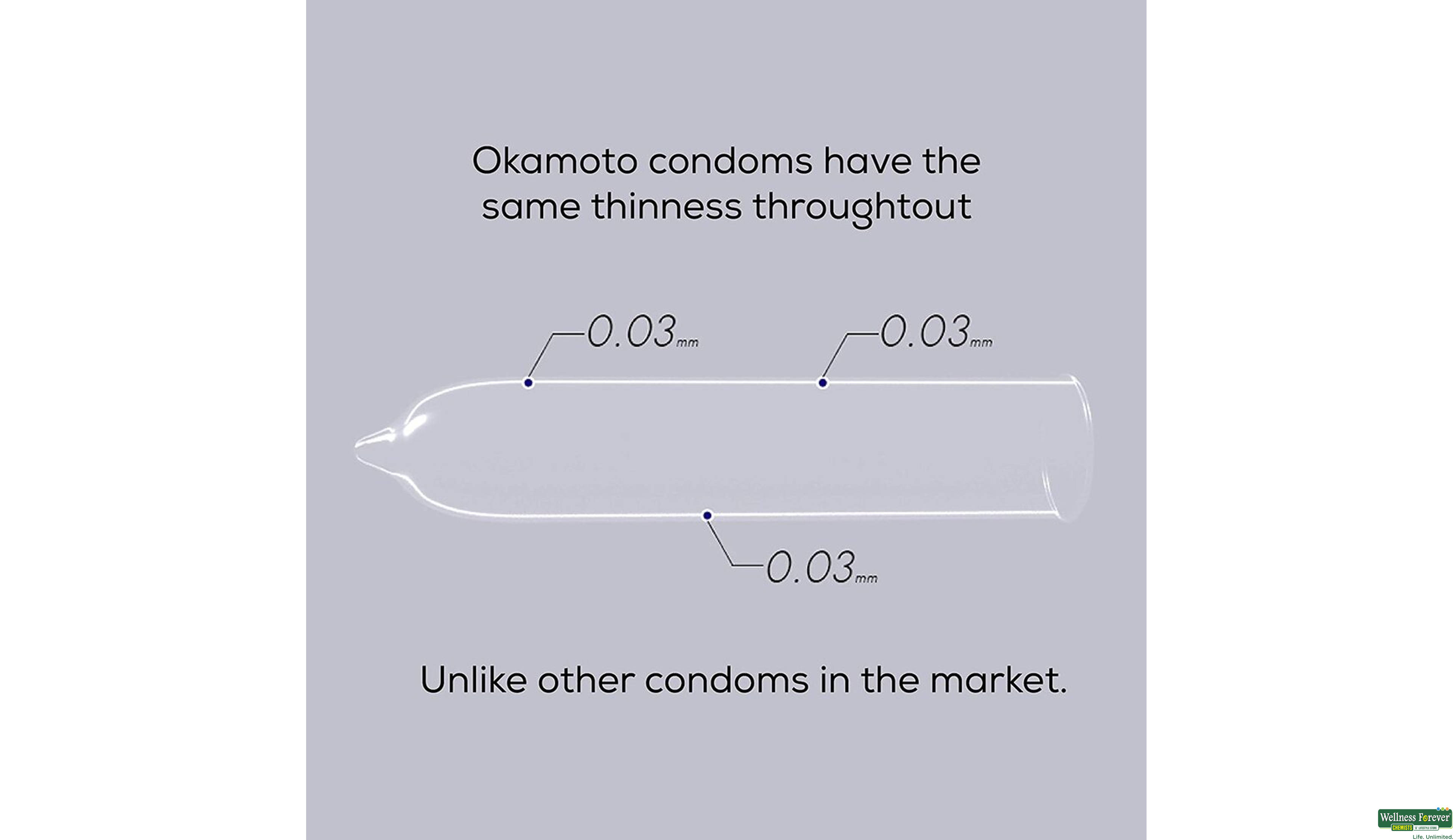 OKAMOTO CONDOM 003 PLATINUM 10PC- 4, 10PC, 