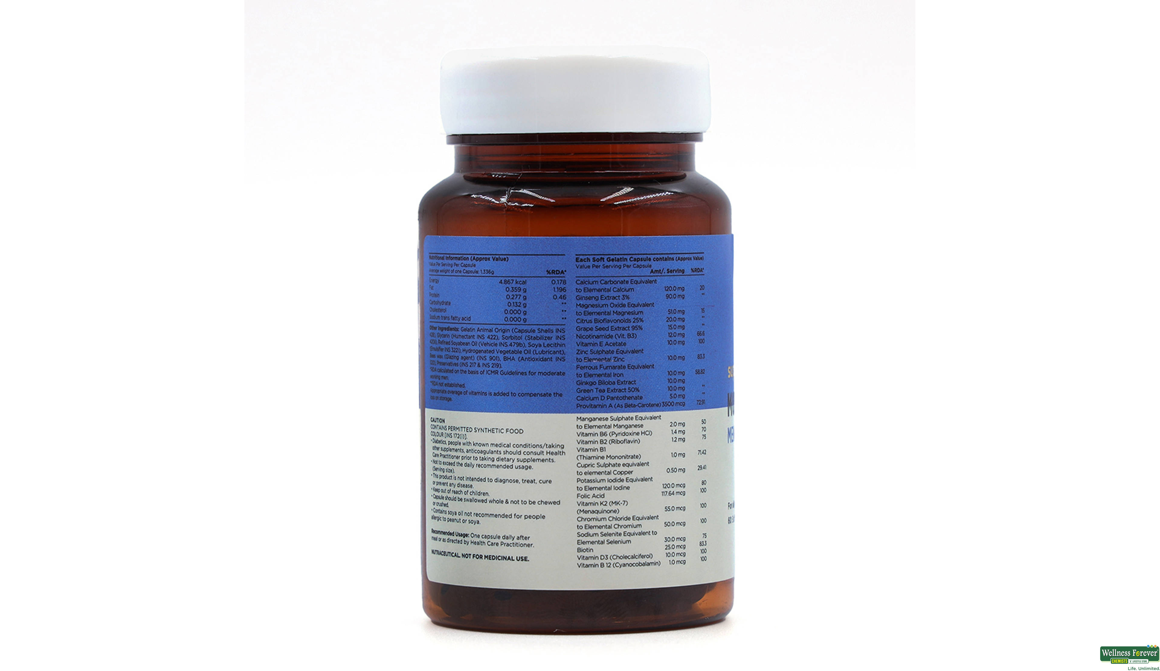 SUPERMEDS MULTIVITAMIN MEN 50+ 60CAP ##- 2, 60CAP, null