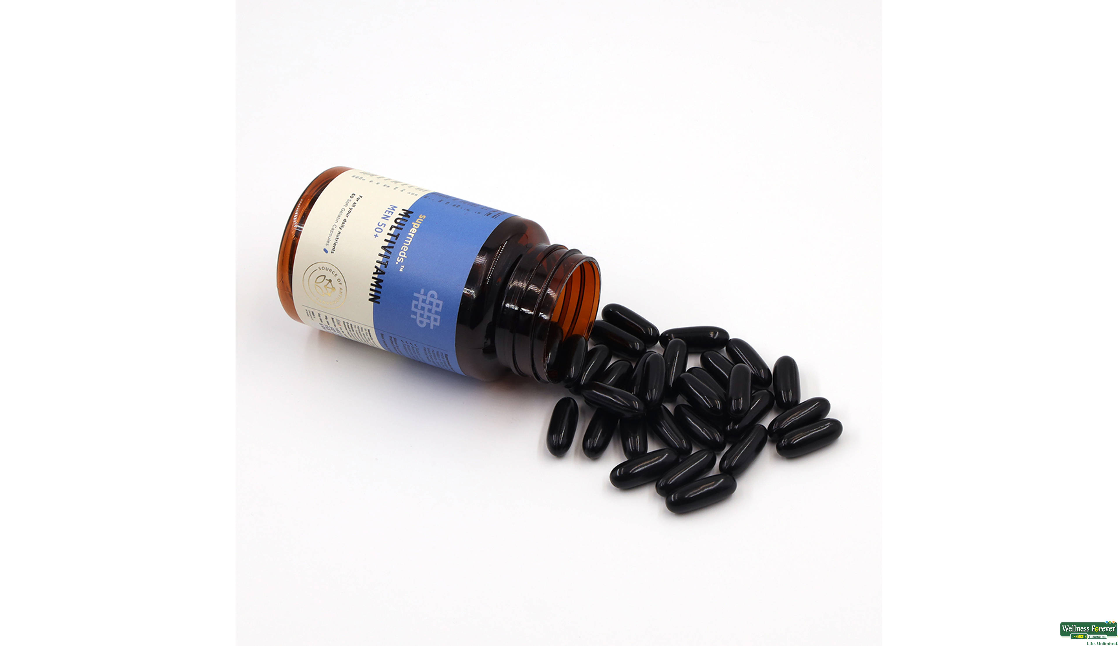 SUPERMEDS MULTIVITAMIN MEN 50+ 60CAP ##- 3, 60CAP, null