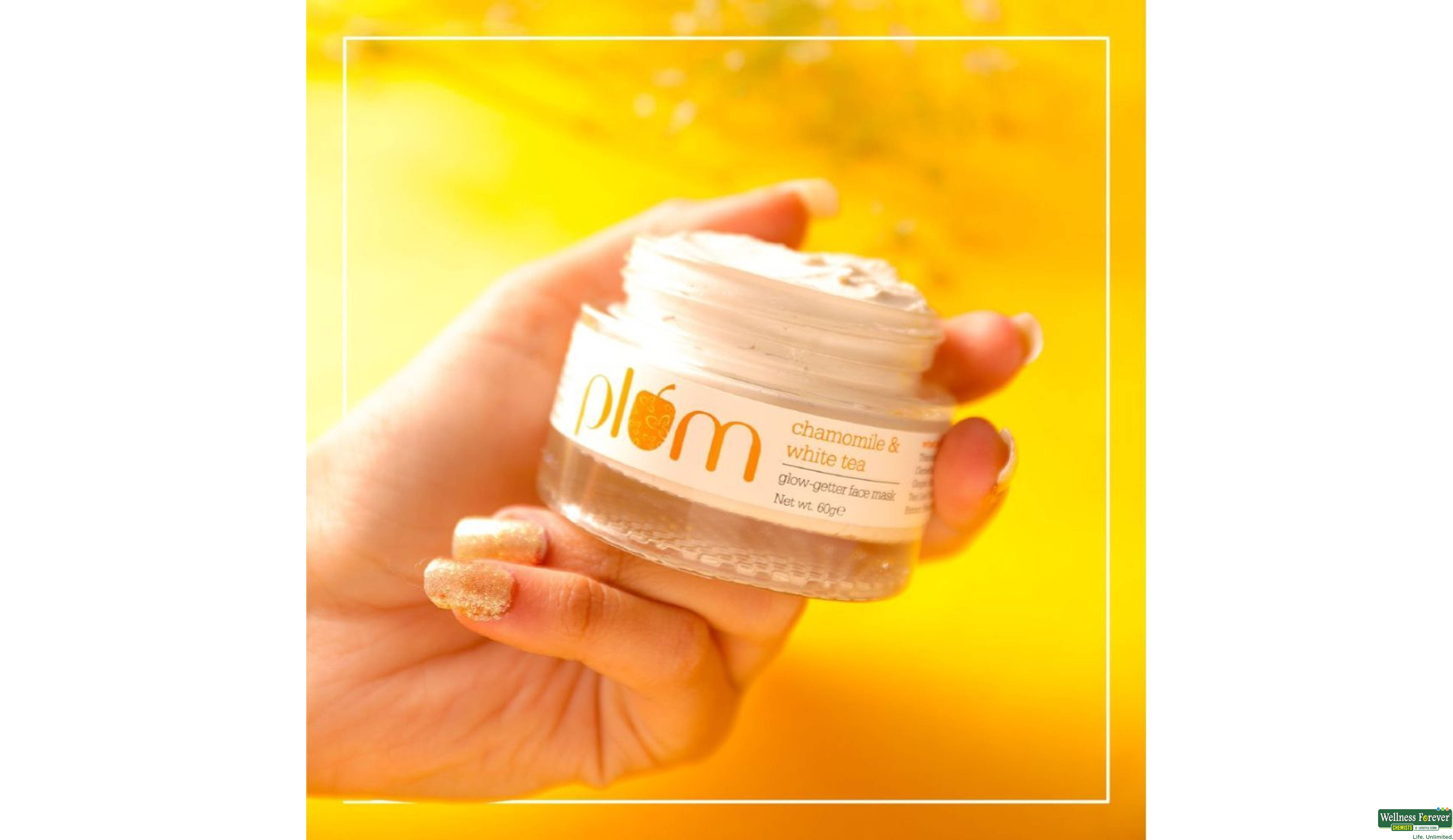 PLUM F/MASK CHAMO/WHITE TEA GLOW 60ML- 2, 60ML, null