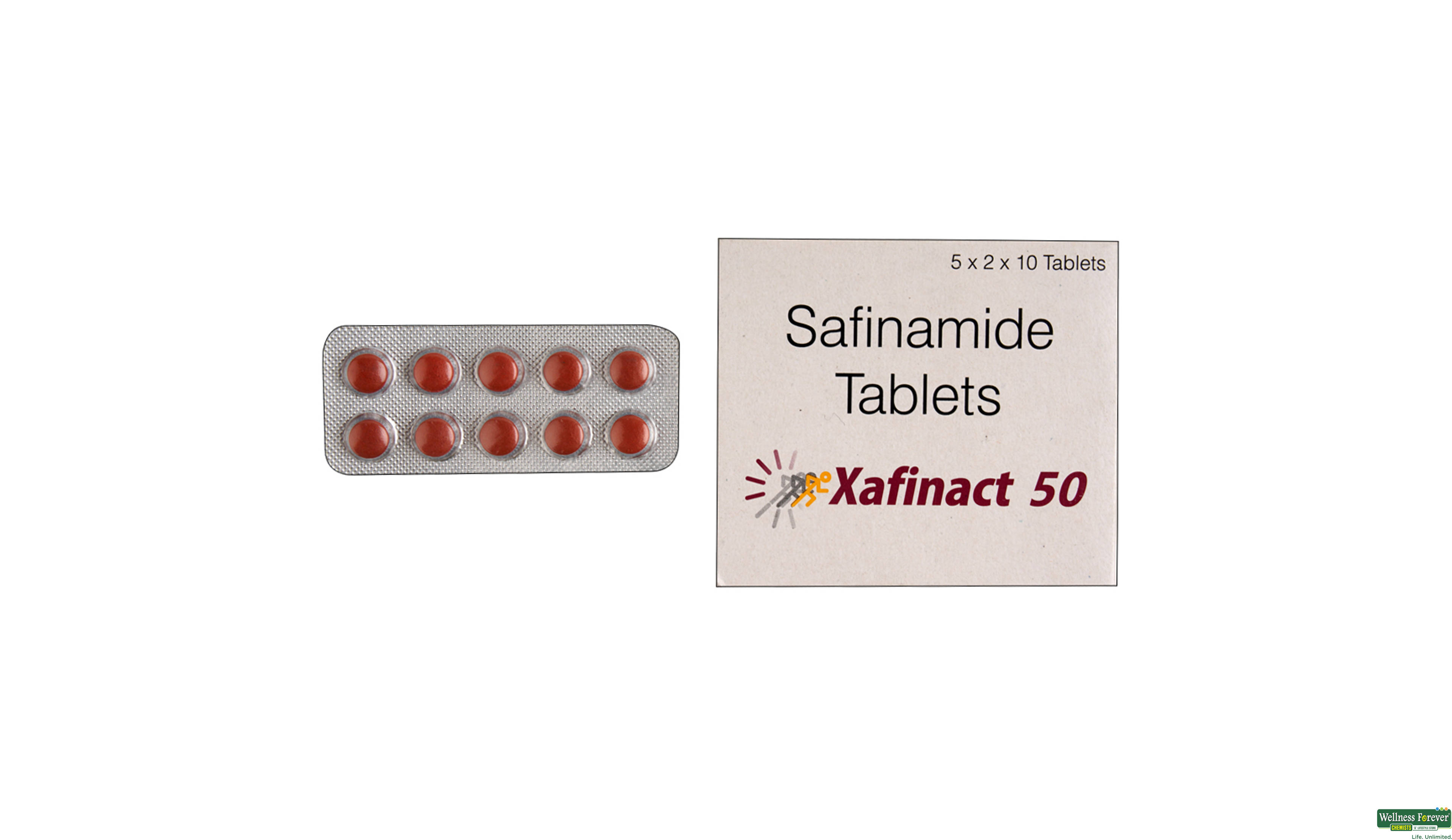 XAFINACT 50MG 10TAB- 1, 10TAB, 