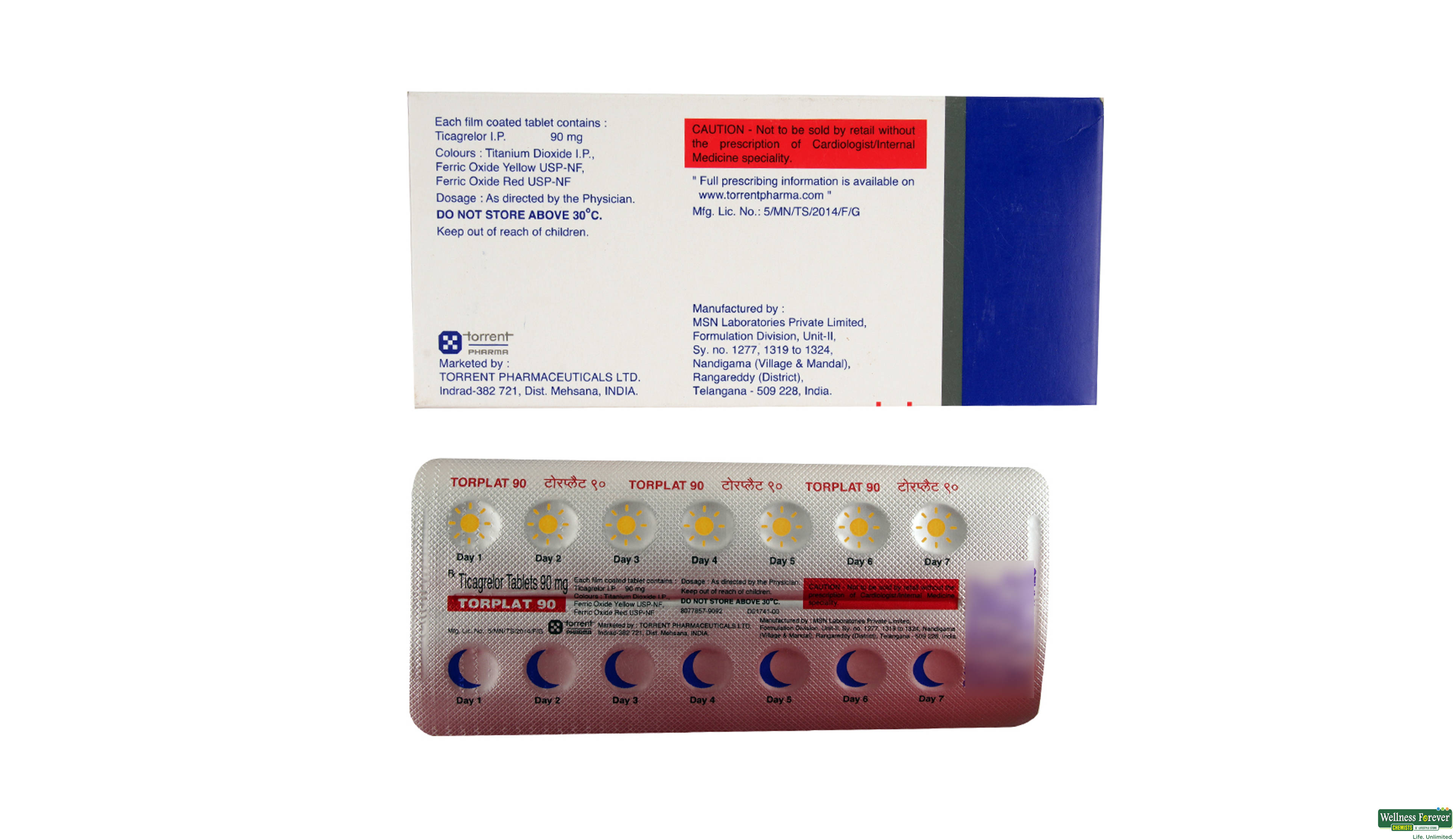 TORPLAT 90MG 14TAB- 2, 14TAB, 