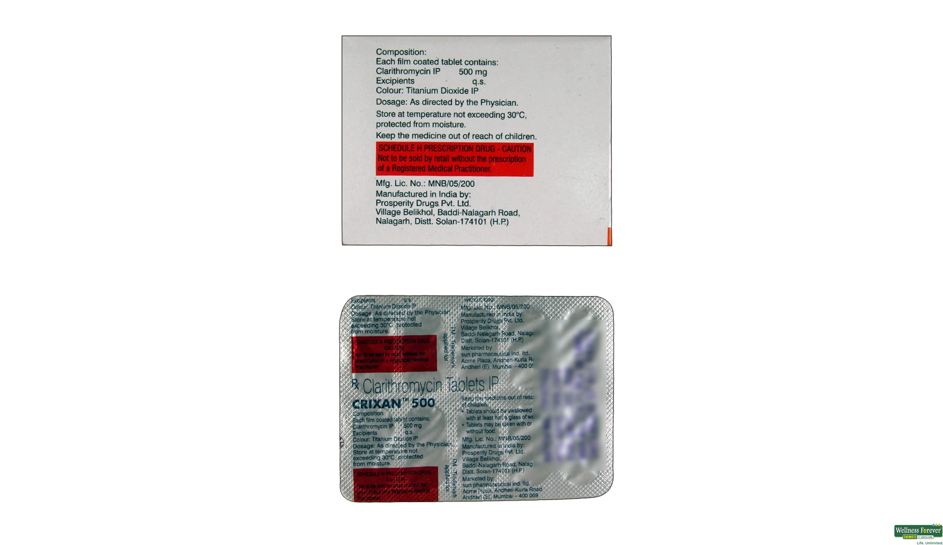 CRIXAN 500MG 10TAB- 2, 10TAB, 