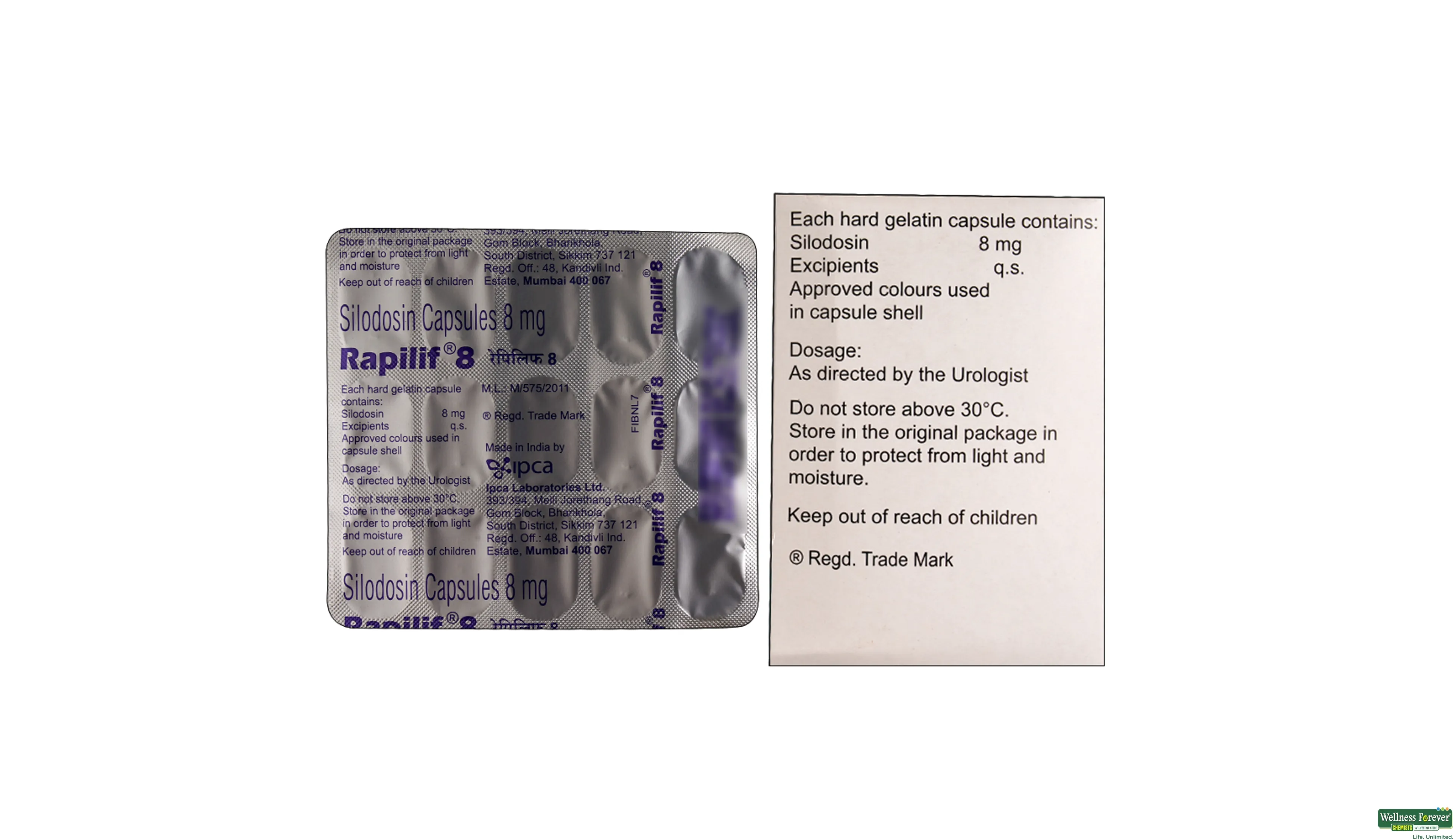 RAPILIF 8MG 15TAB- 2, 15TAB, 