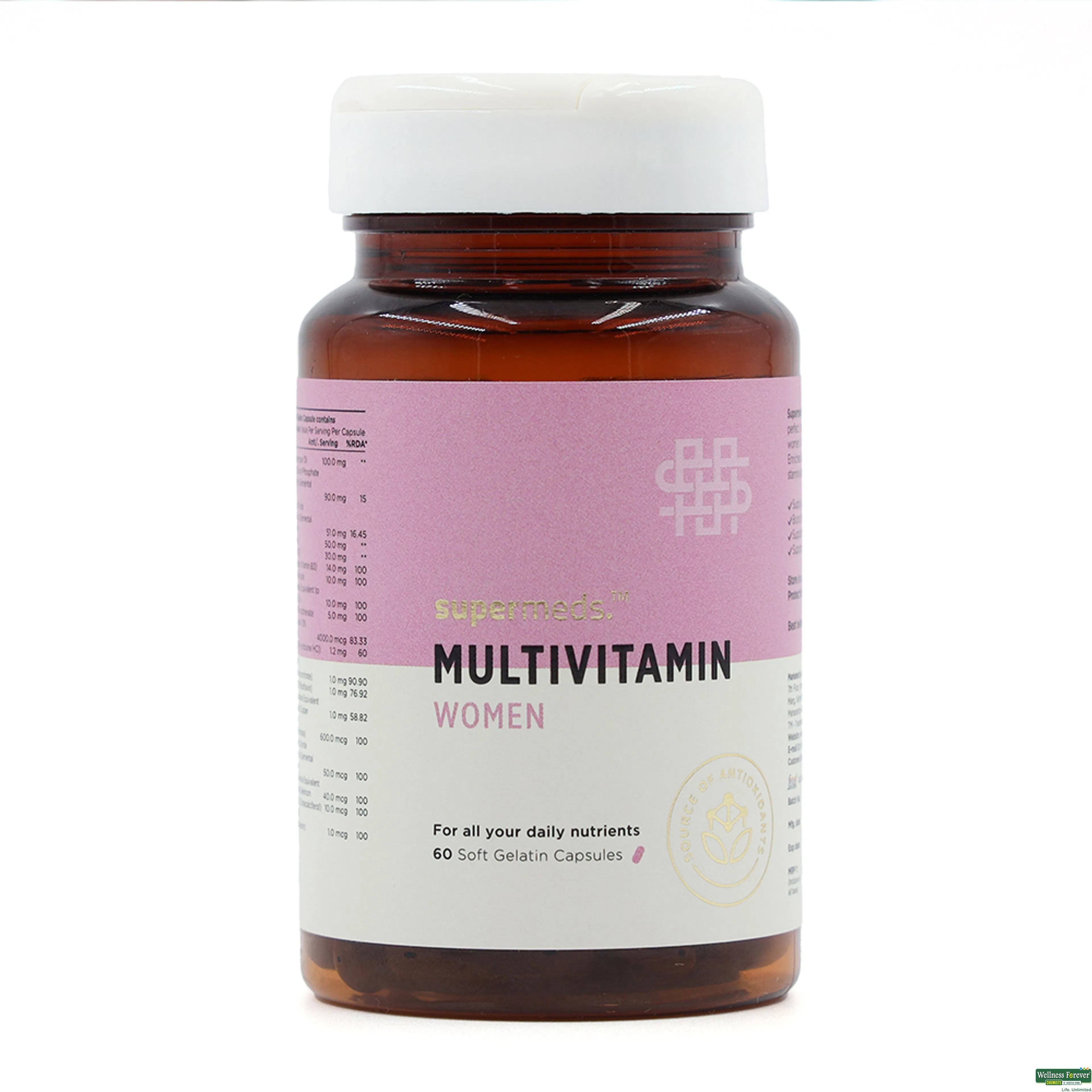 SUPERMEDS MULTIVITAMIN WOMEN 60CAP-image