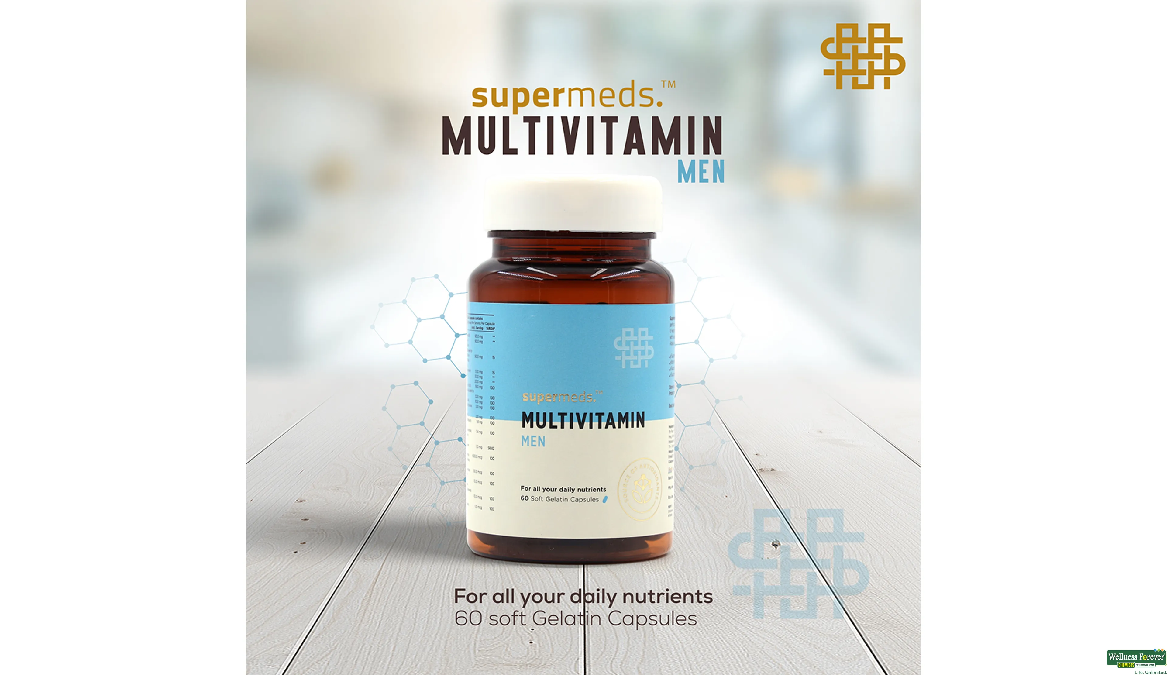 SUPERMEDS MULTIVITAMIN WOMEN 60CAP- 4, 60CAP, null