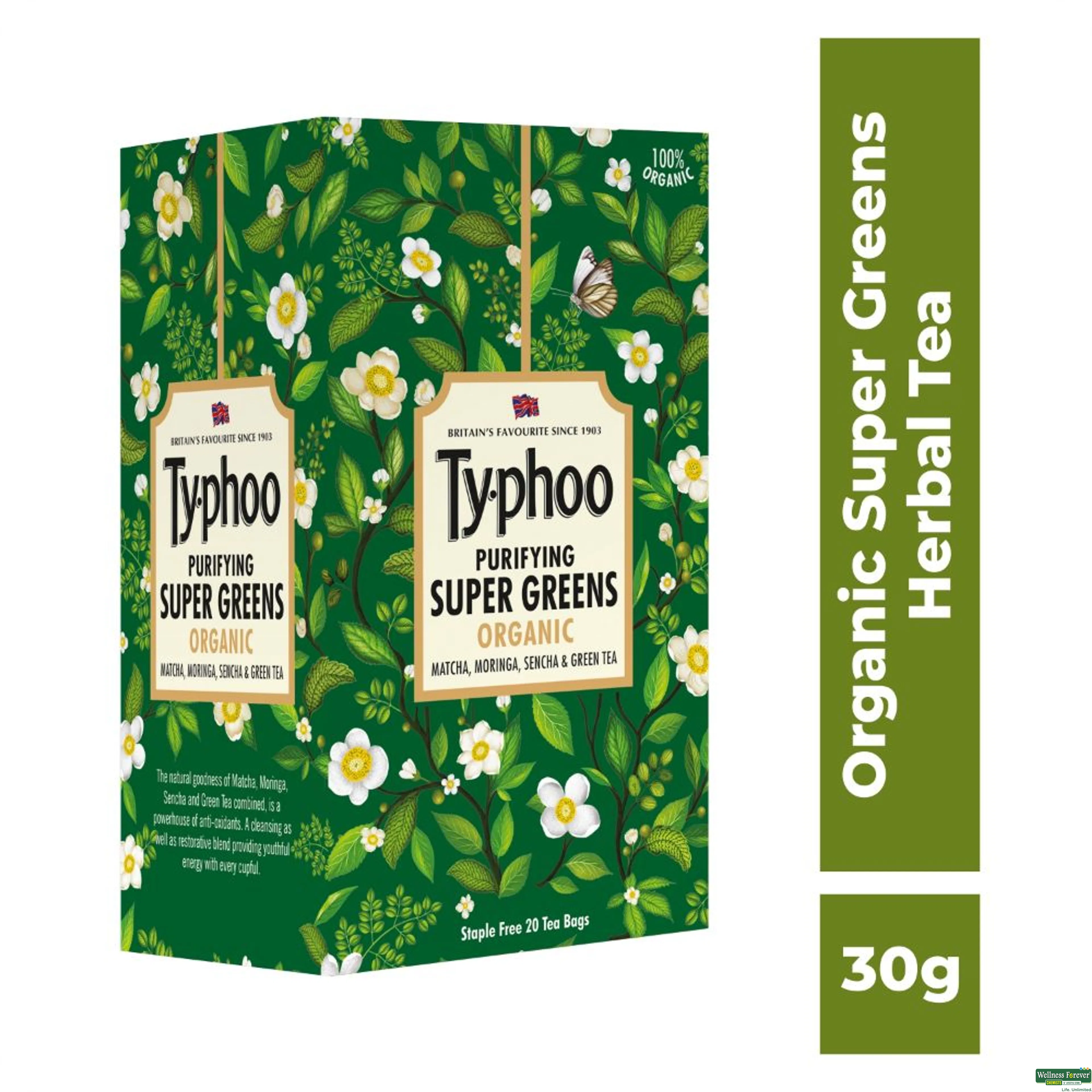 TY-PHOO TEA ORGANIC SUPER GREENS 20BAGS-image